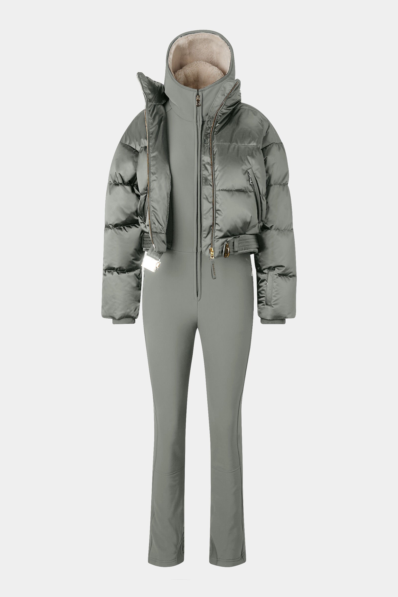 Aya 2-in1 ski overall Eucalyptus