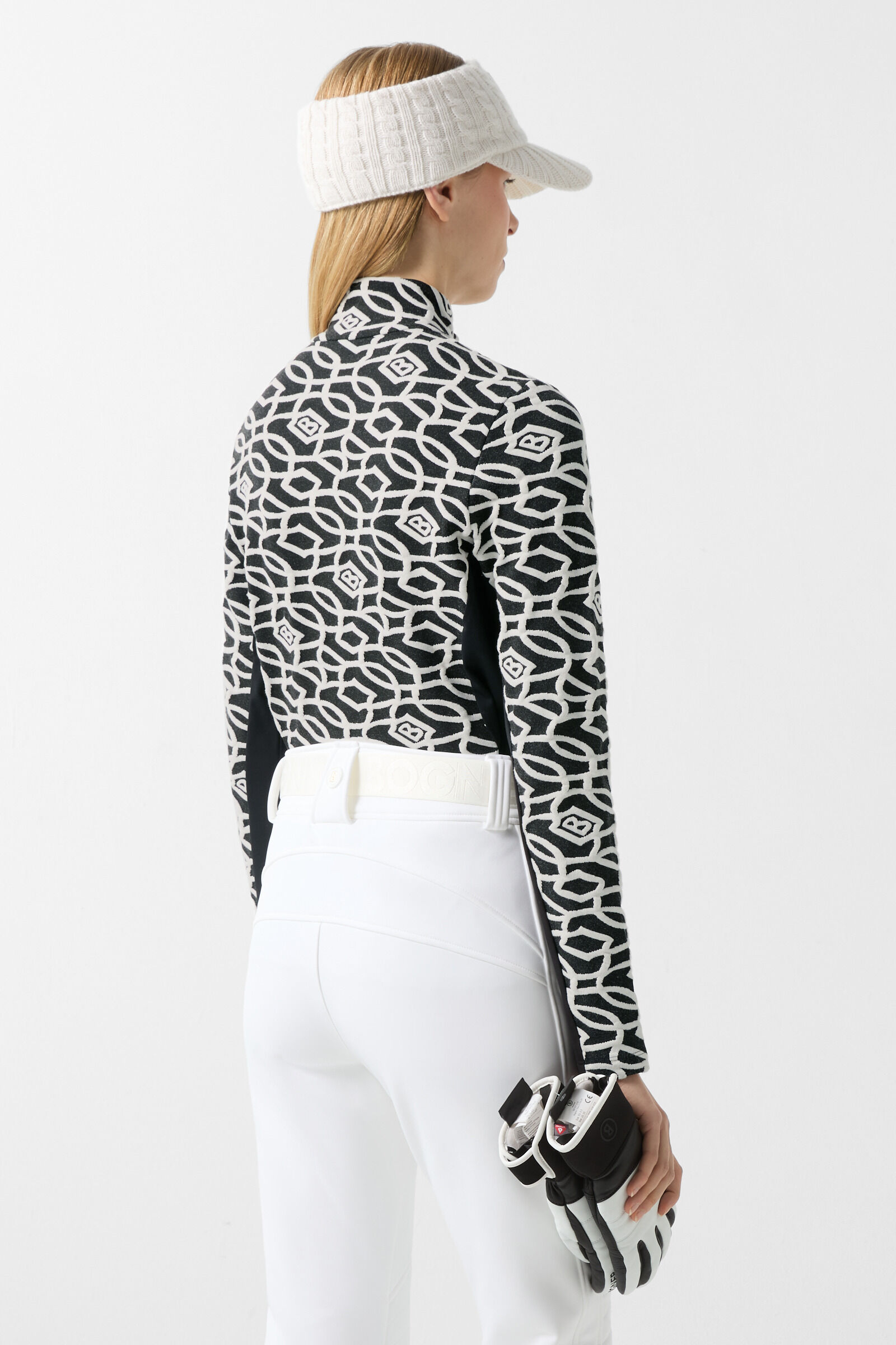 Jacquard First Layer Jasmina Schwarz/Wei&szlig;