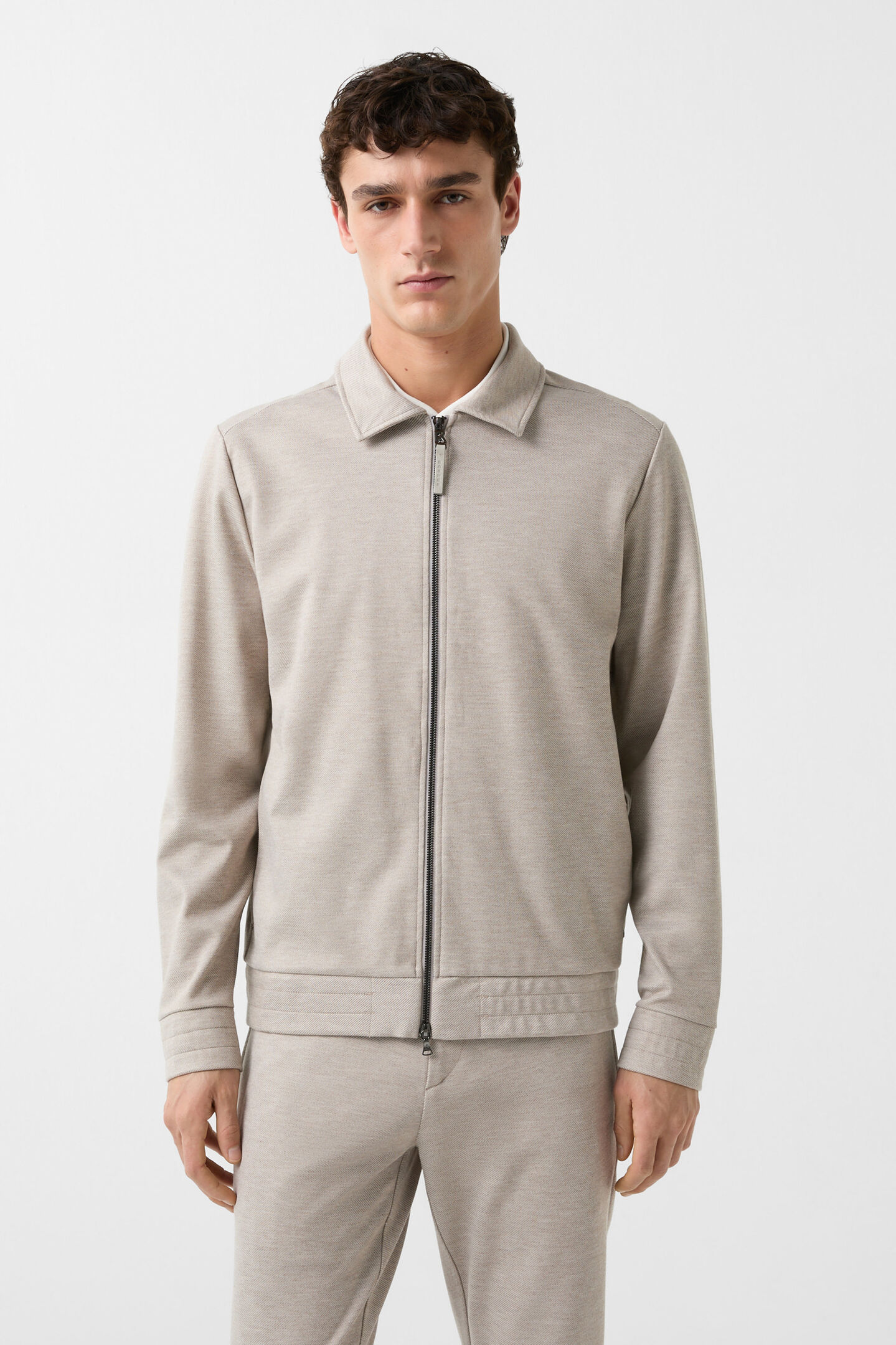 Robby jersey jacket Beige