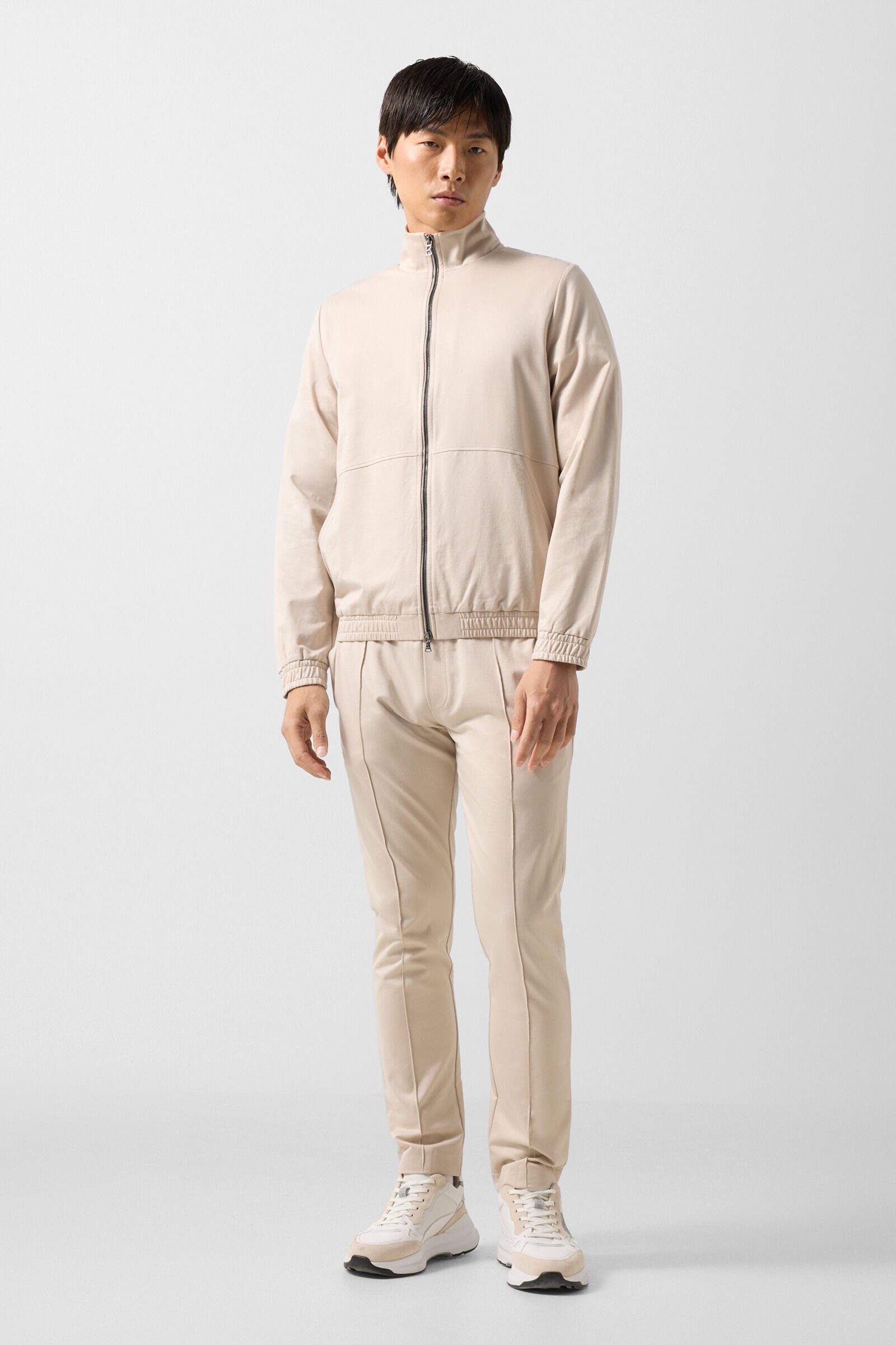 Rupert jersey jacket Sand