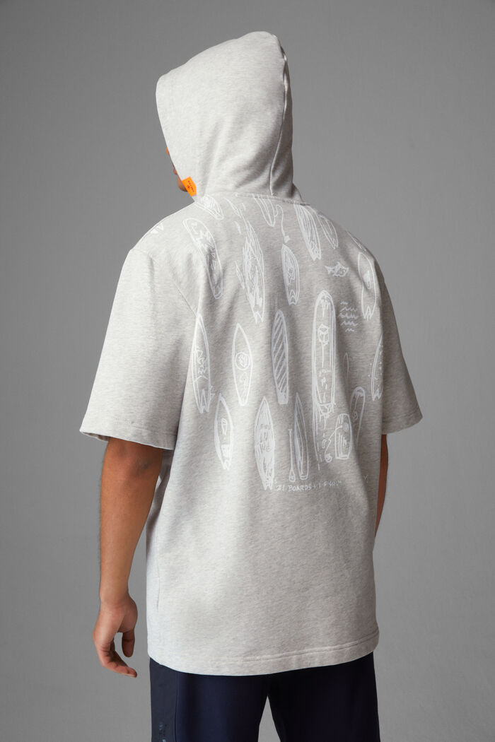 Kurzarm-Hoodie Henley Kurzarm-Hoodie Henley
