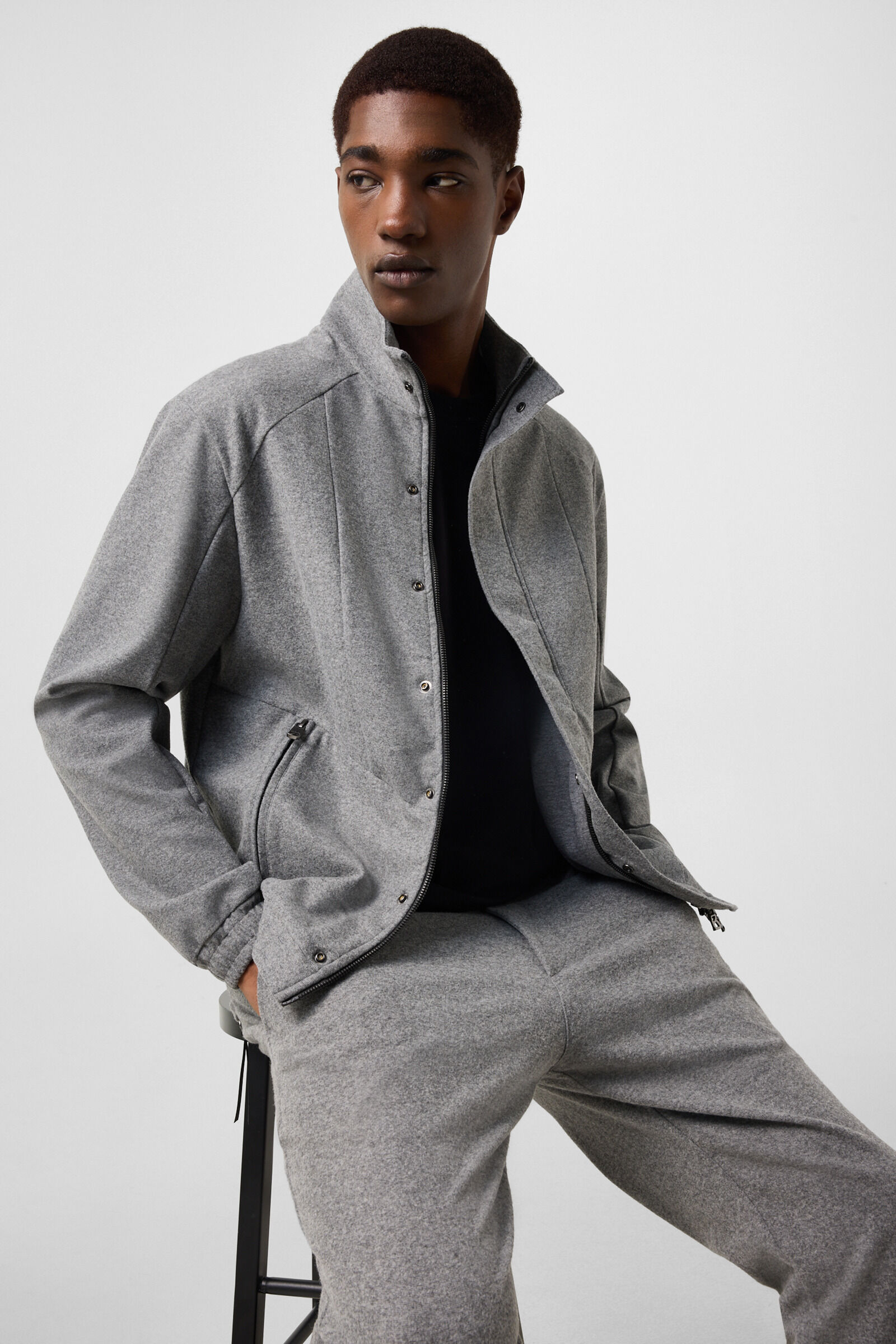 Bradley Flannel Jacket Grey