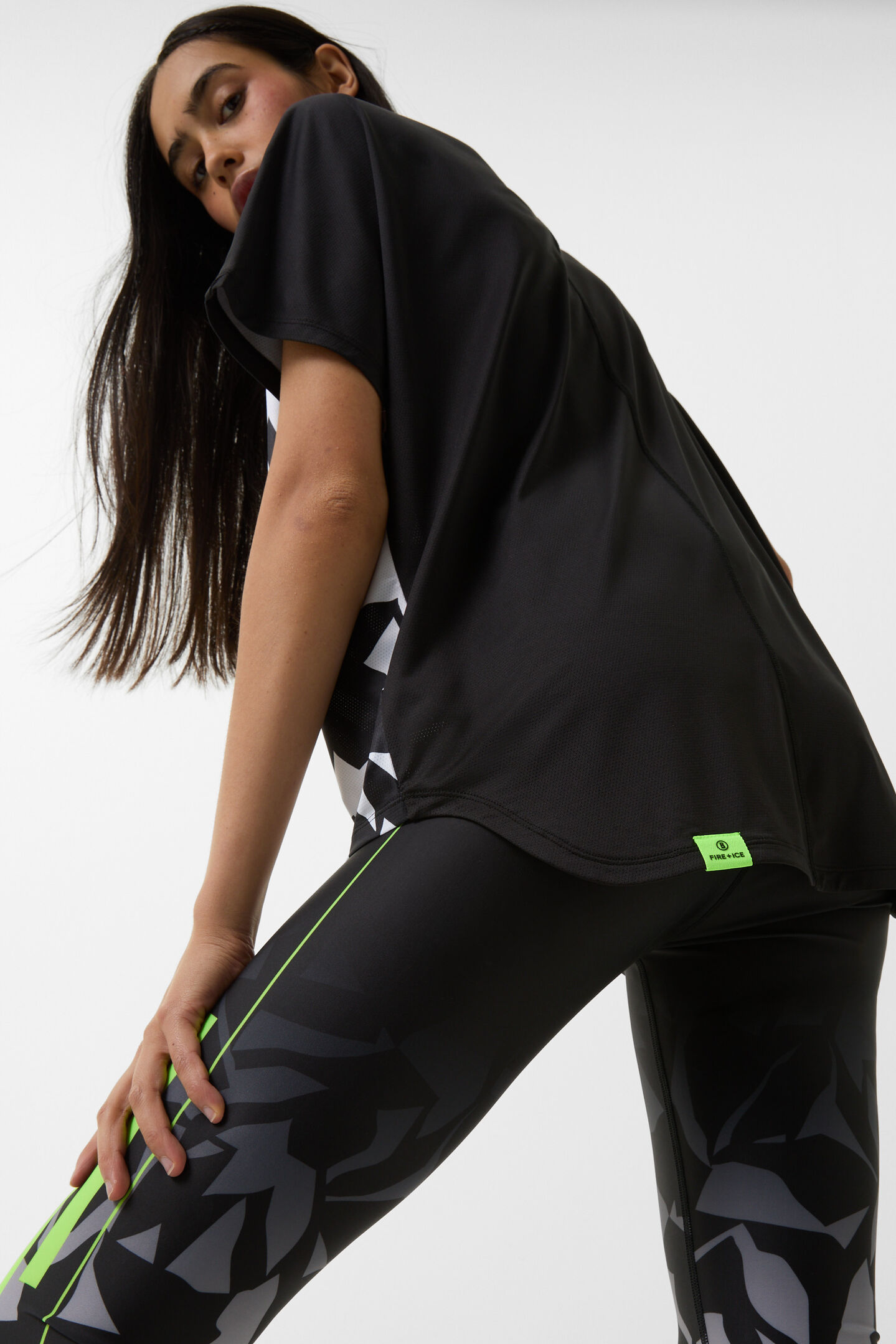Dina functional shirt Black/white