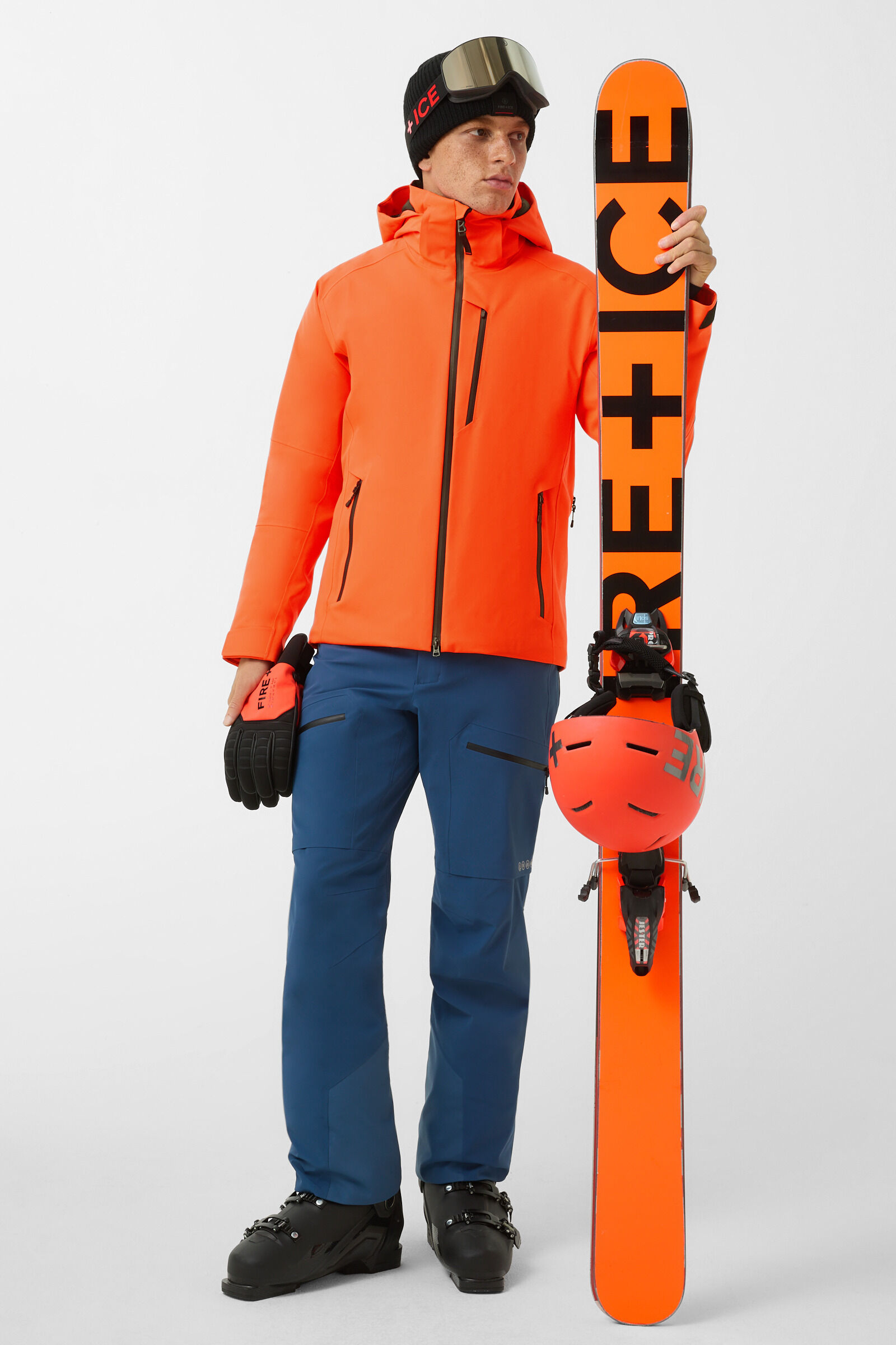 Eason ski jacket Neon orange