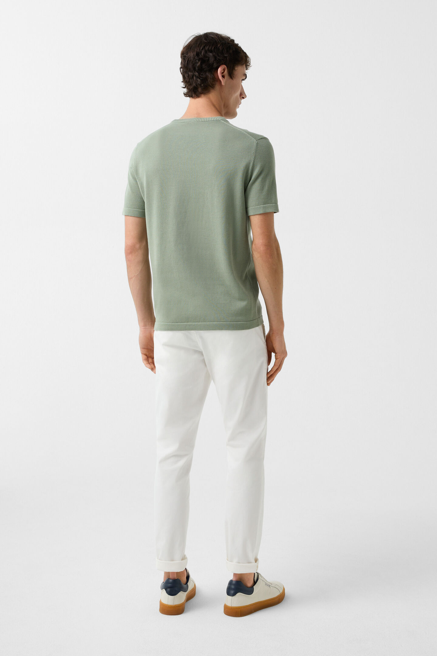 Knitted shirt Lloyd Eucalyptus