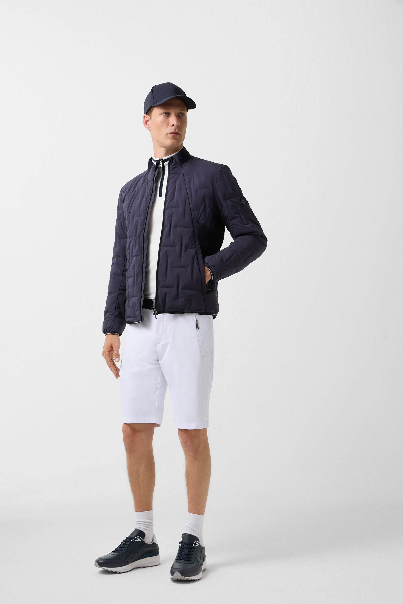 Giacomo fleece first layer White/navy blue