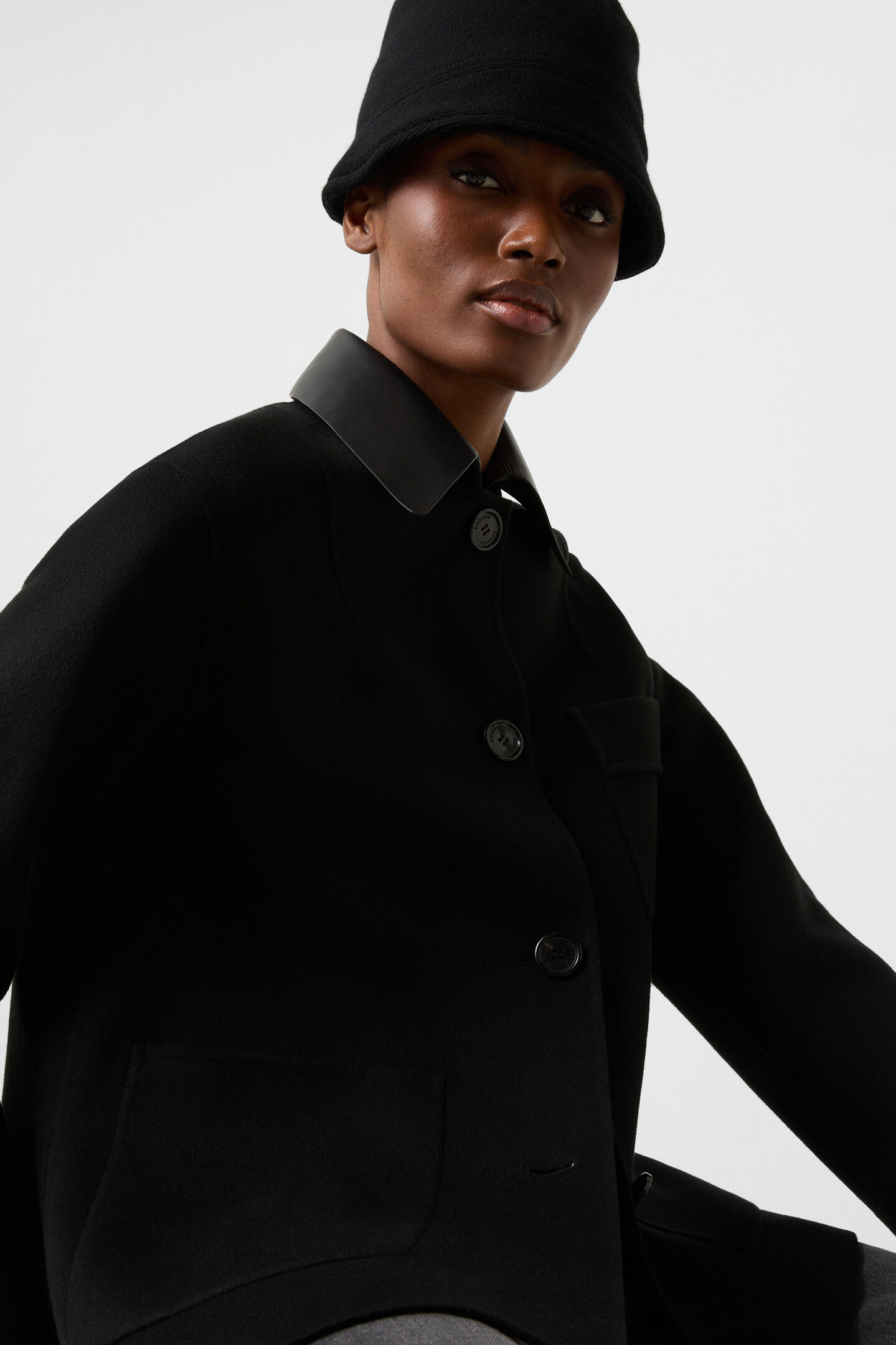 Doubleface-Jacke Cassidy Schwarz