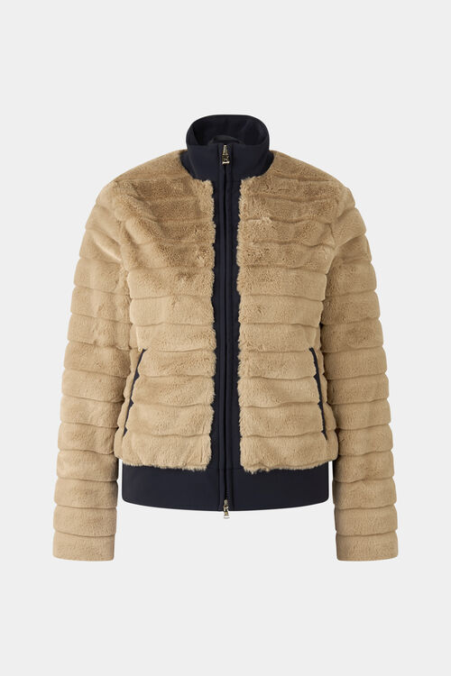 Katniss faux fur jacket Brown