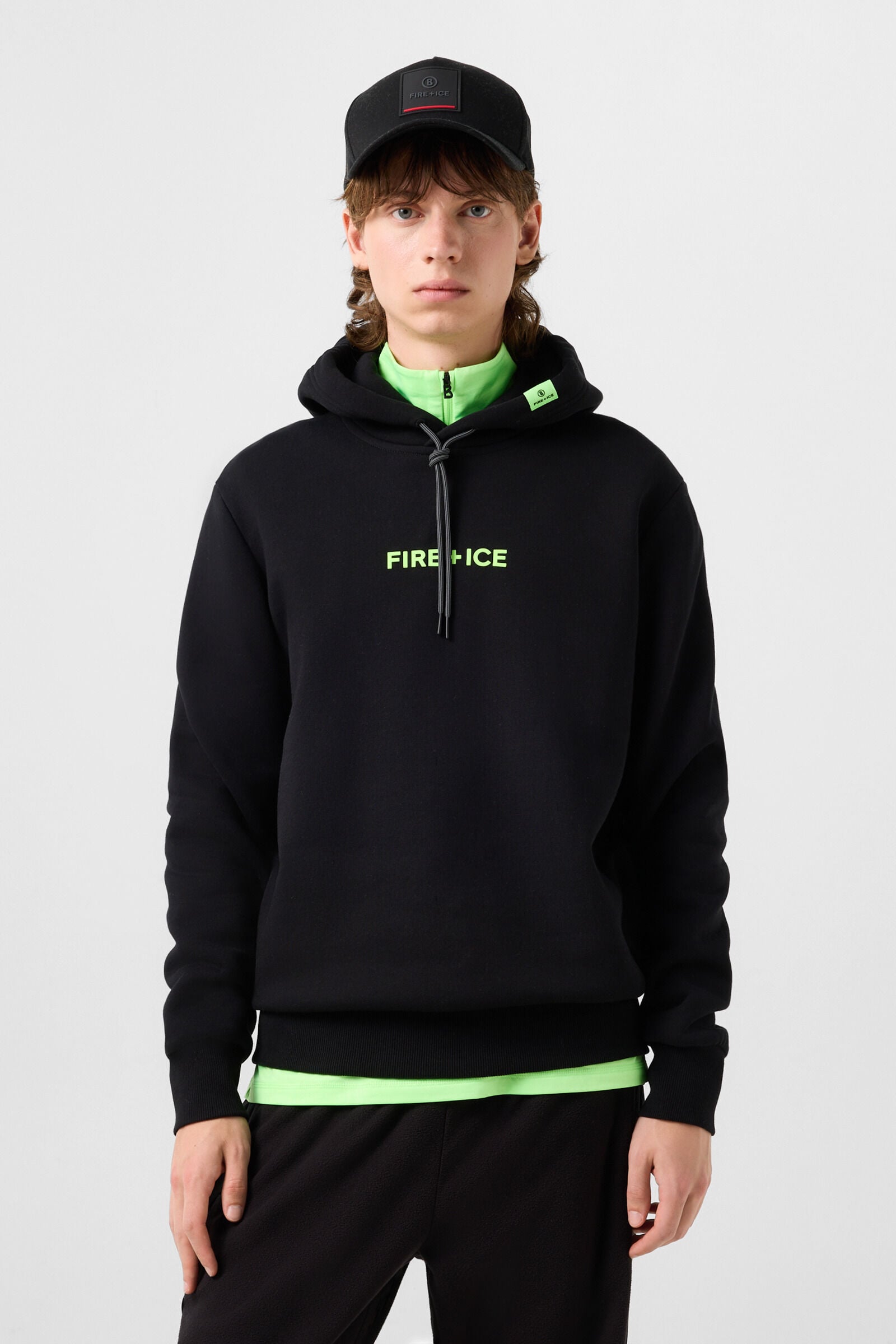 Baumwoll-Hoodie Covell Schwarz