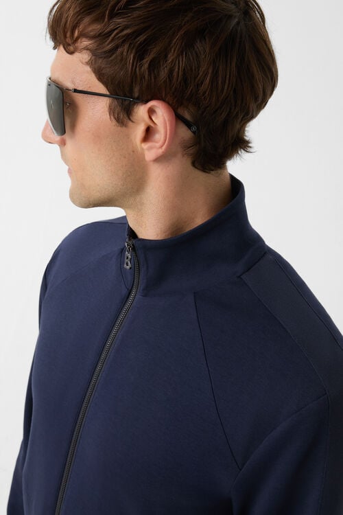 Sweatjacke Severin Navy-Blau