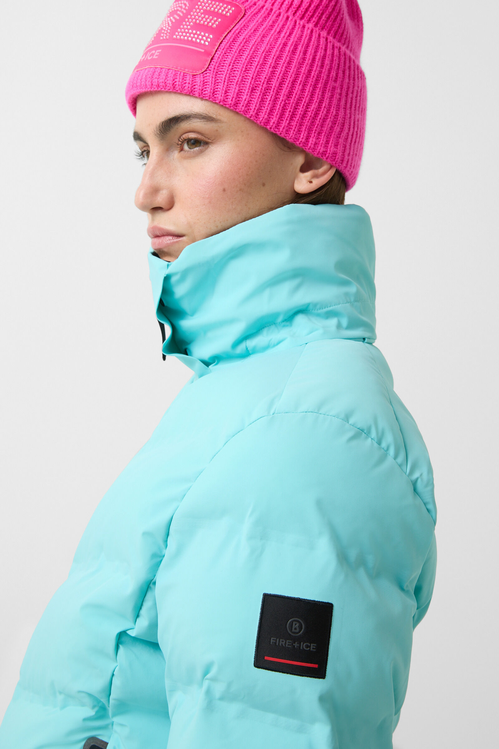 Ski-Steppjacke Tec-Sael Eisblau