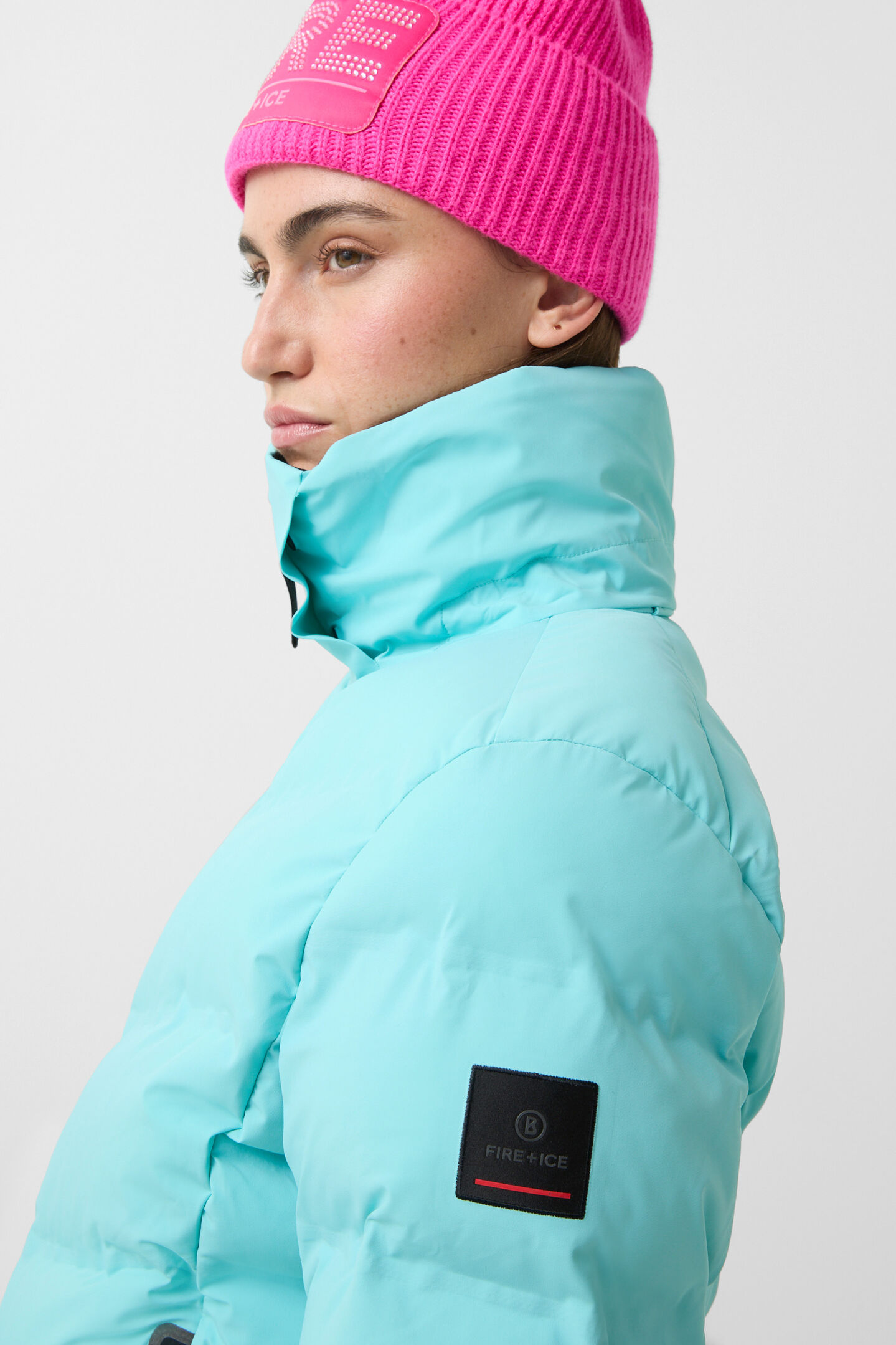 Tech-Sael quilted jacket Ice blue