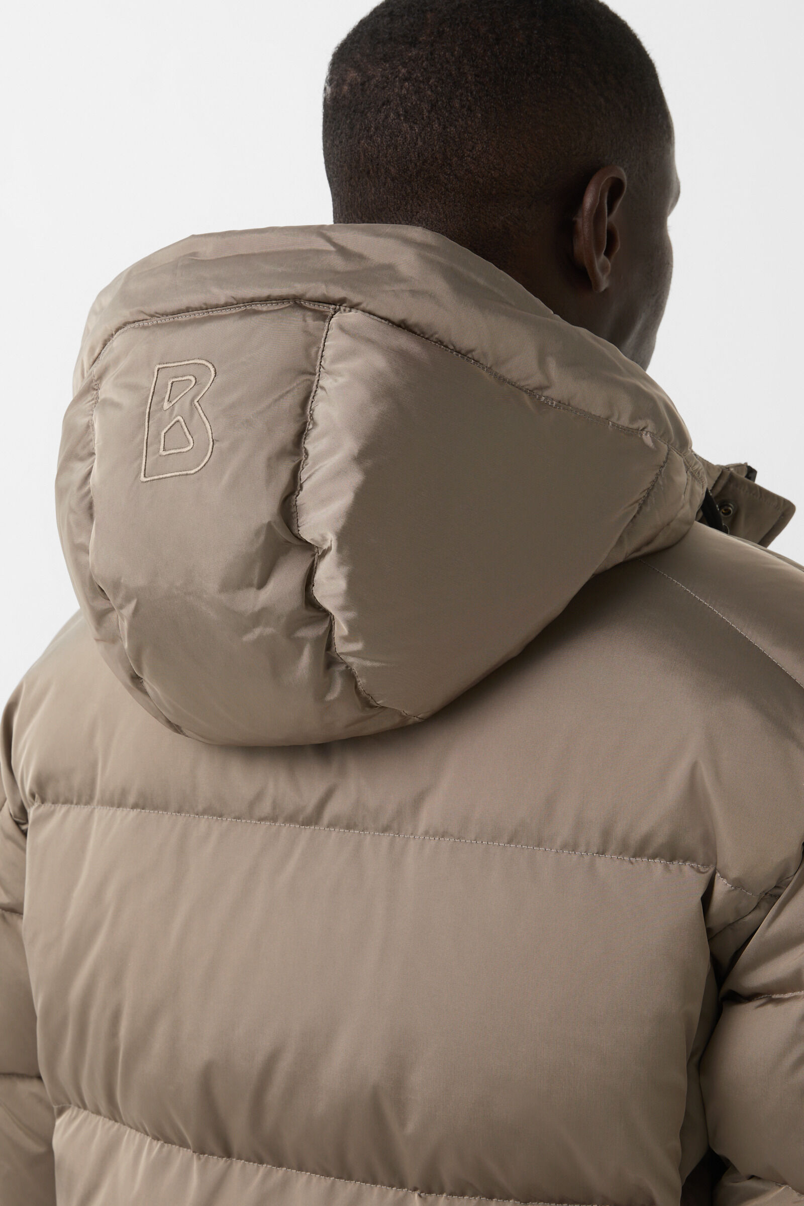 Jones down short coat Greige