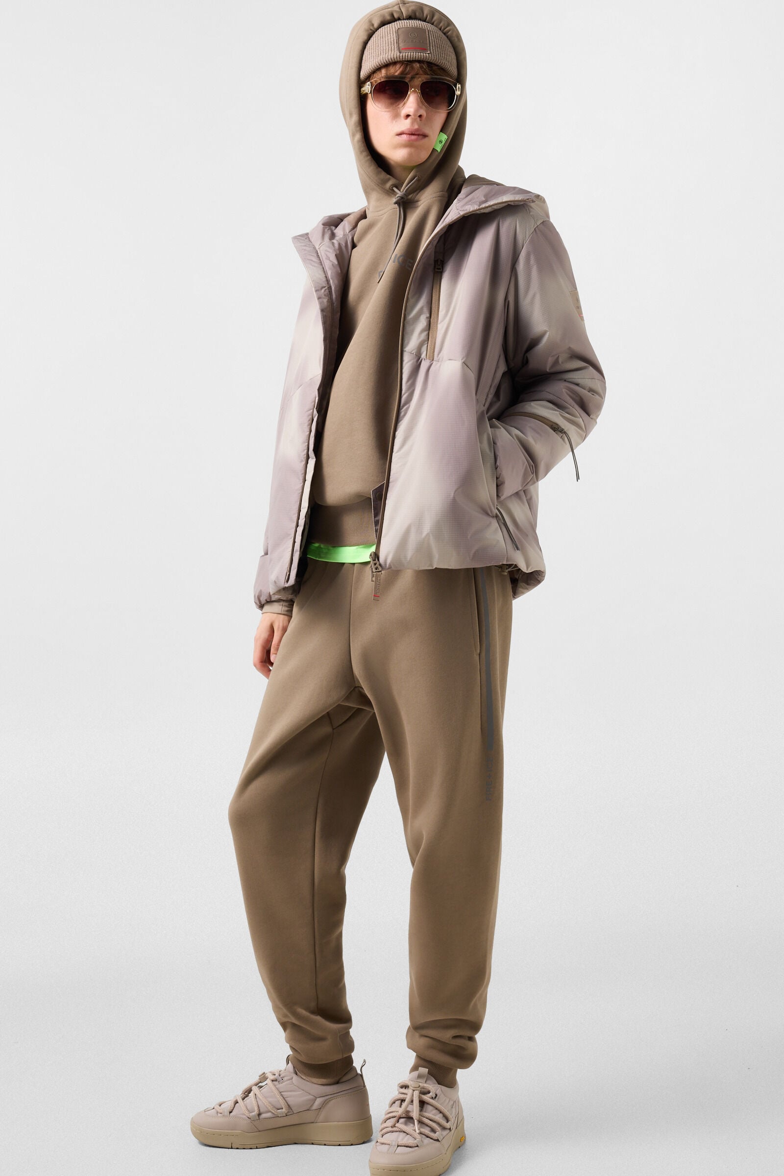 Baumwoll-Sweatpants Fadi Taupe