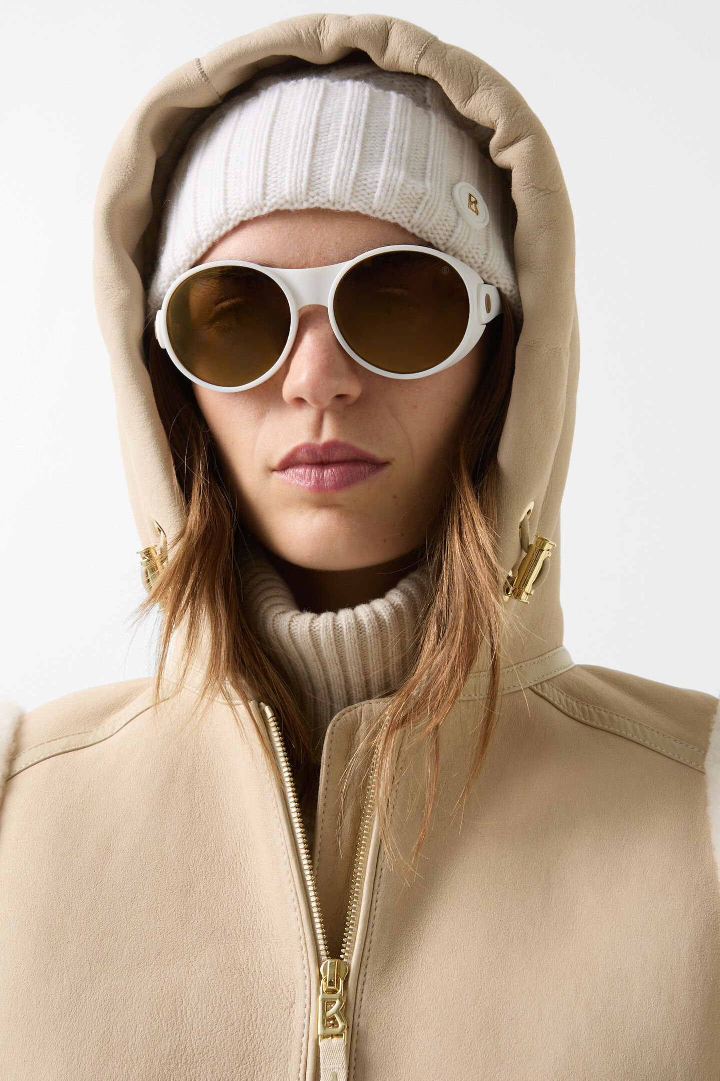 Fine lambskin waistcoat Sand