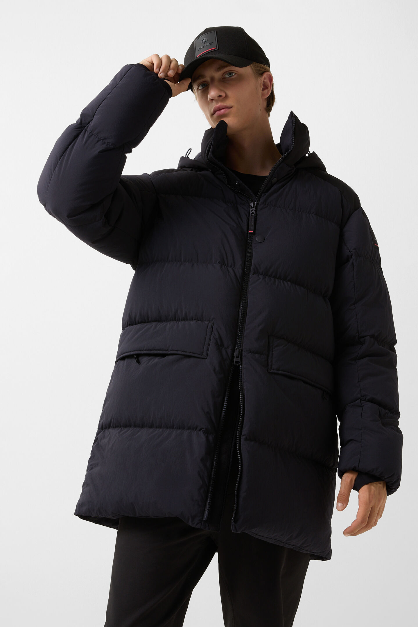 Yaron down short coat Black