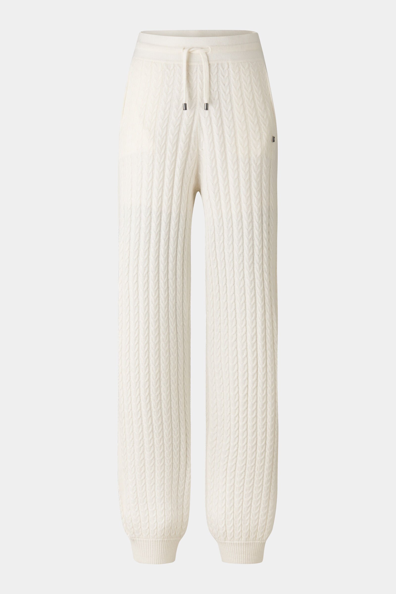paper mix side string knit pants | NKNIT