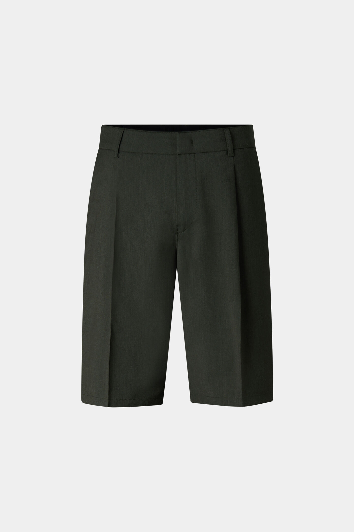 Johny pleated shorts Olive green