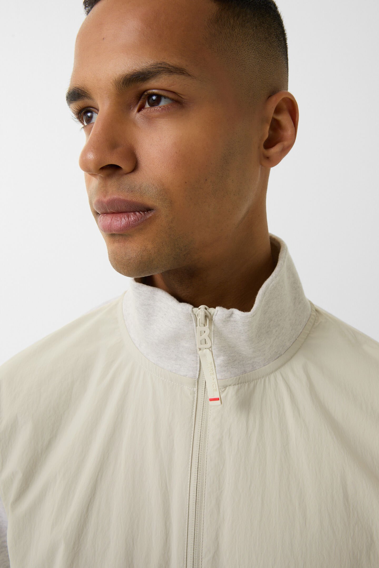 Hybrid-Sweatjacke Brody Sand/Hellgrau