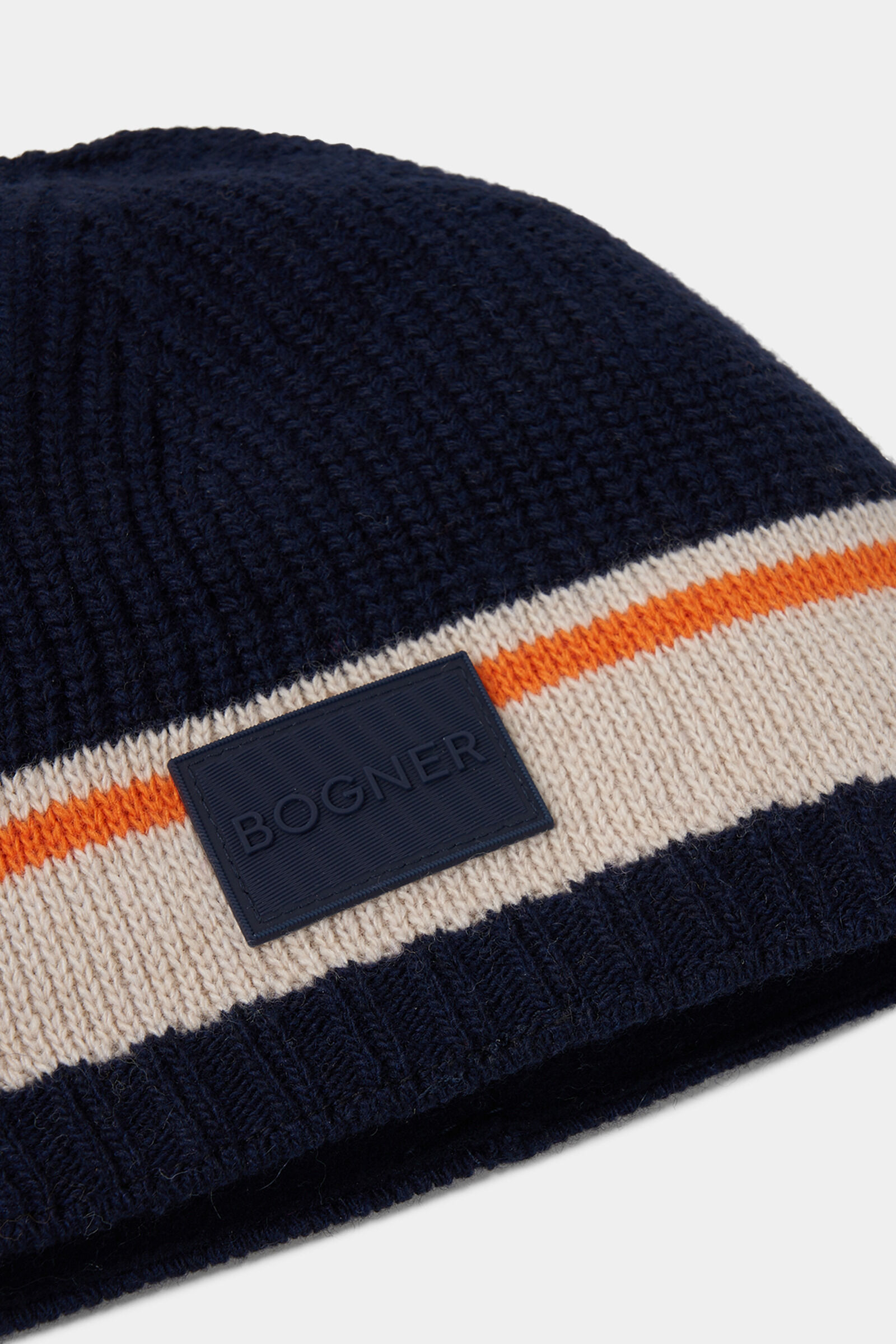 Kids hat Erik Navy blue/beige/orange