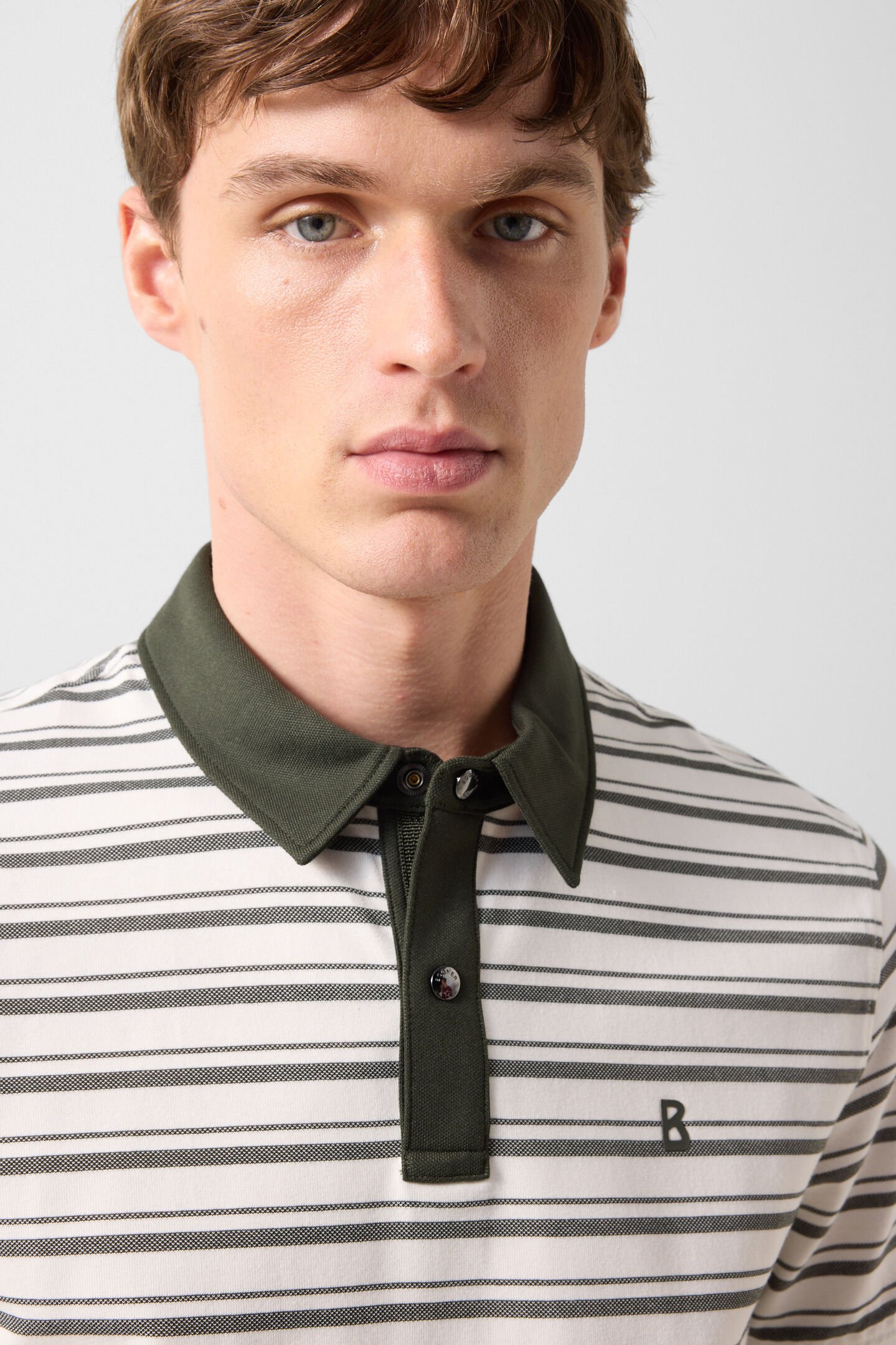 Timo polo shirt Dark green/off-white
