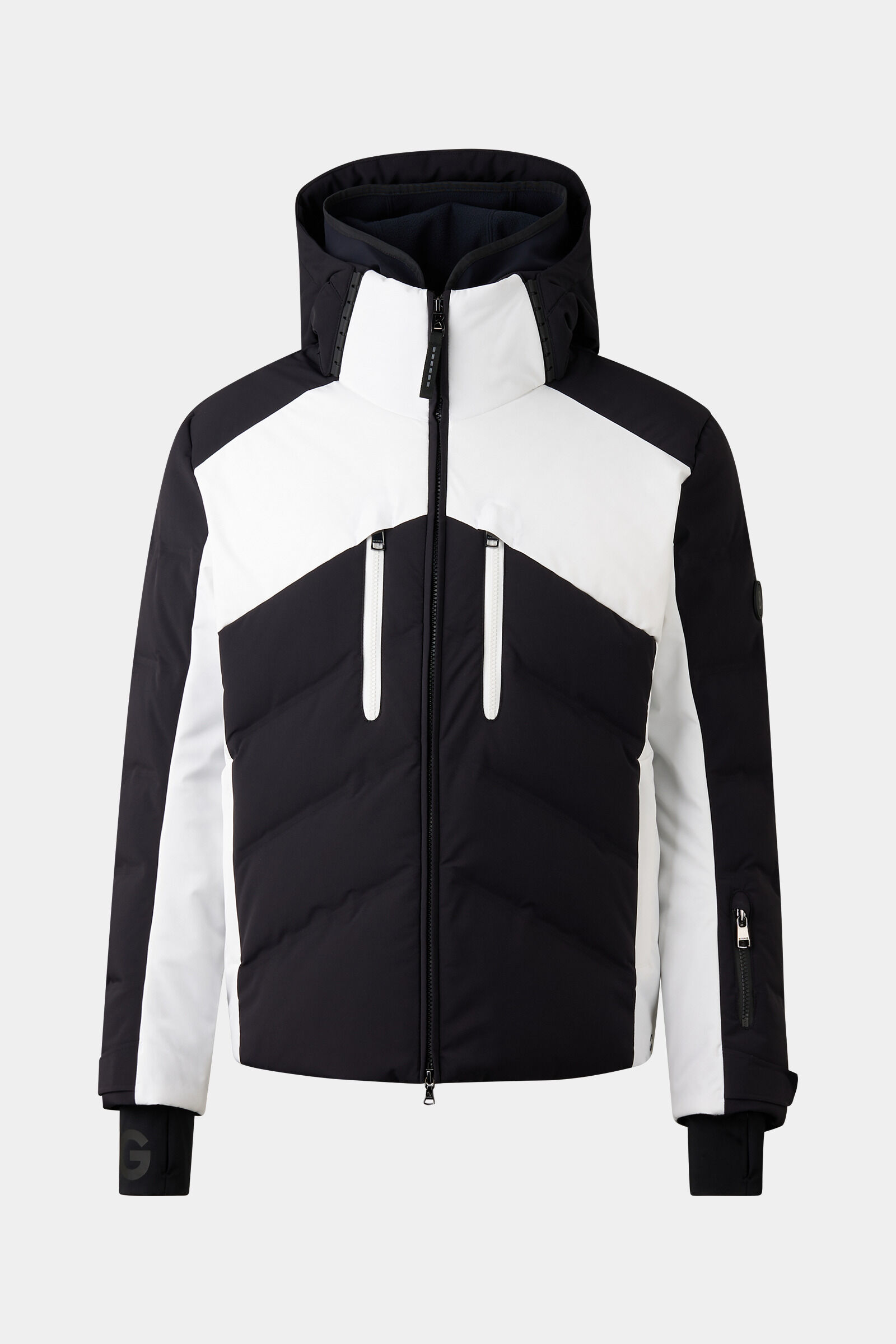 Jervis down ski jacket Black/white