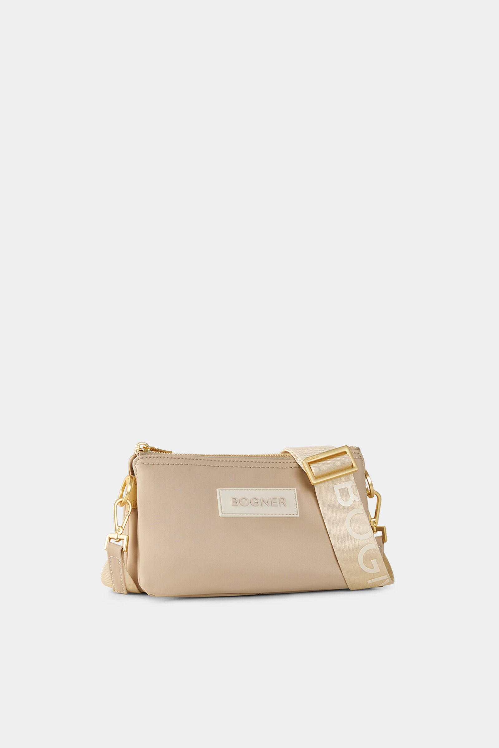 Schultertasche Saxon Taja Beige