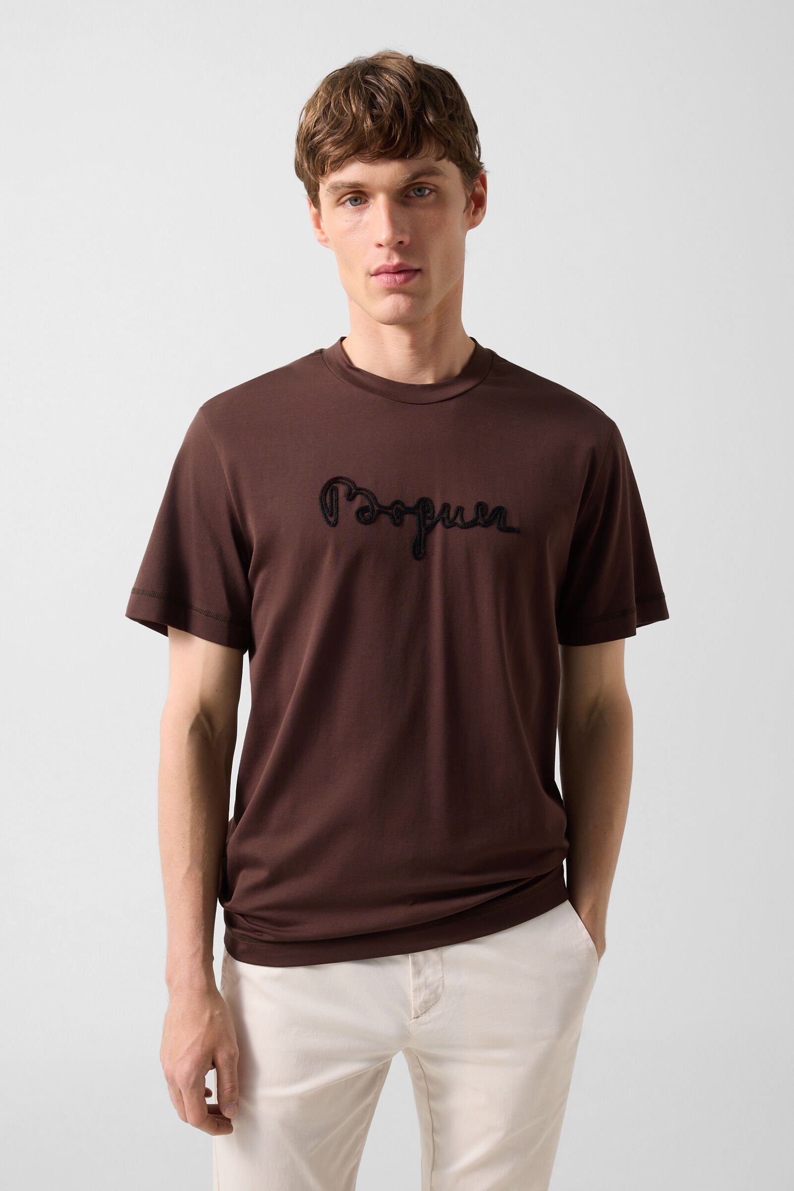 T-shirt Lukas Dark brown