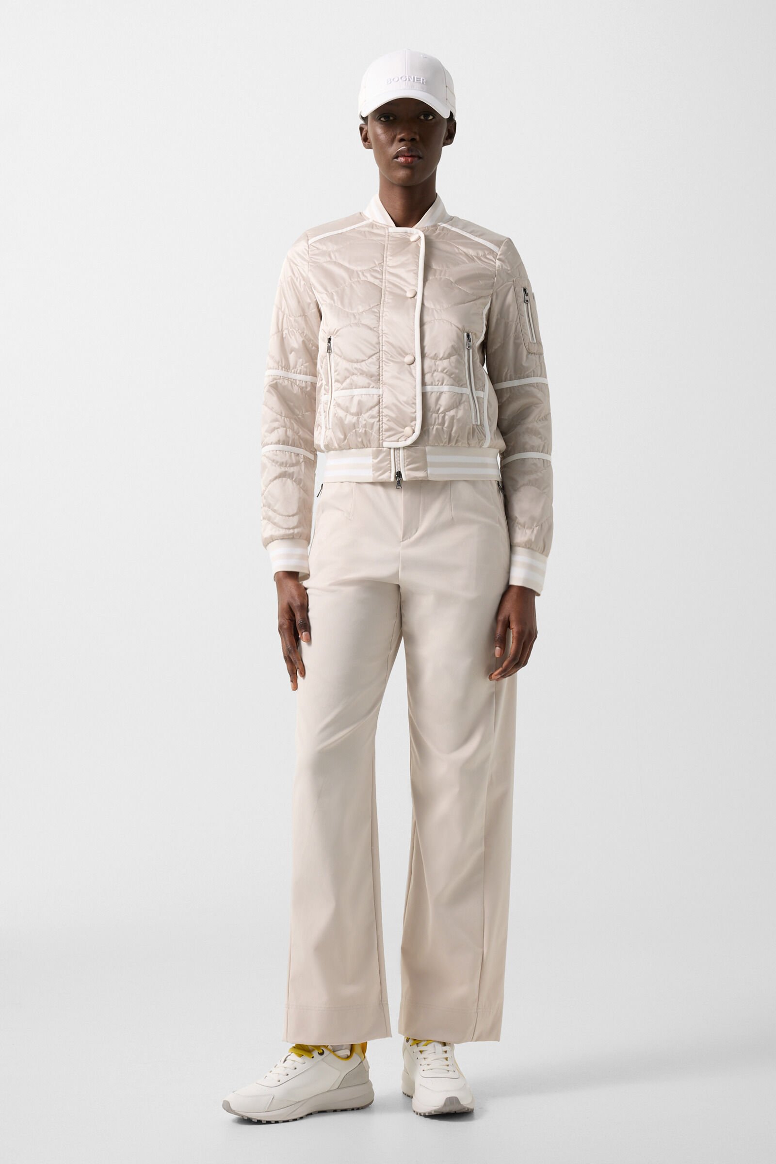 Lia quilted jacket Sand