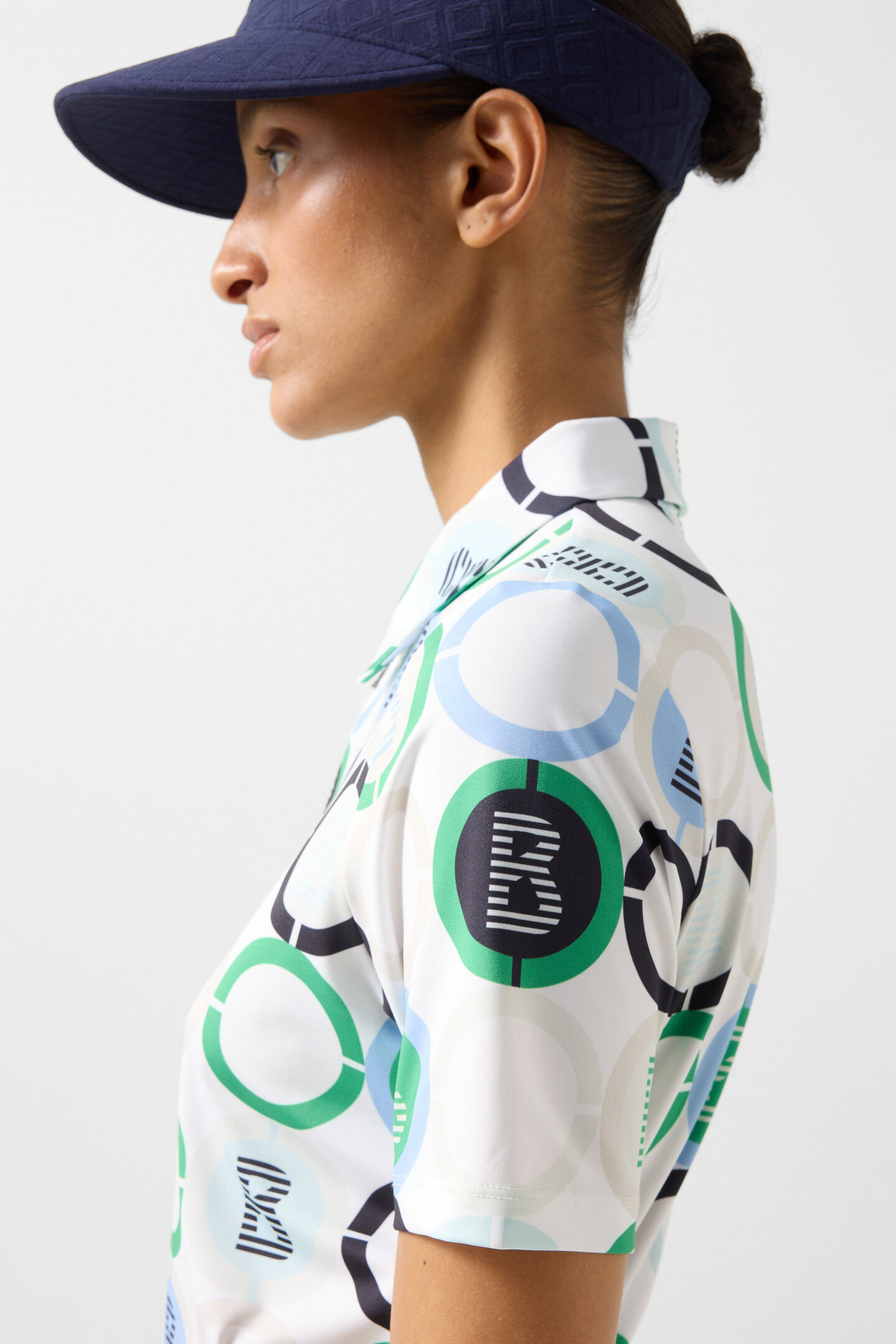 Taya functional short-sleeved top Green/blue/off-white