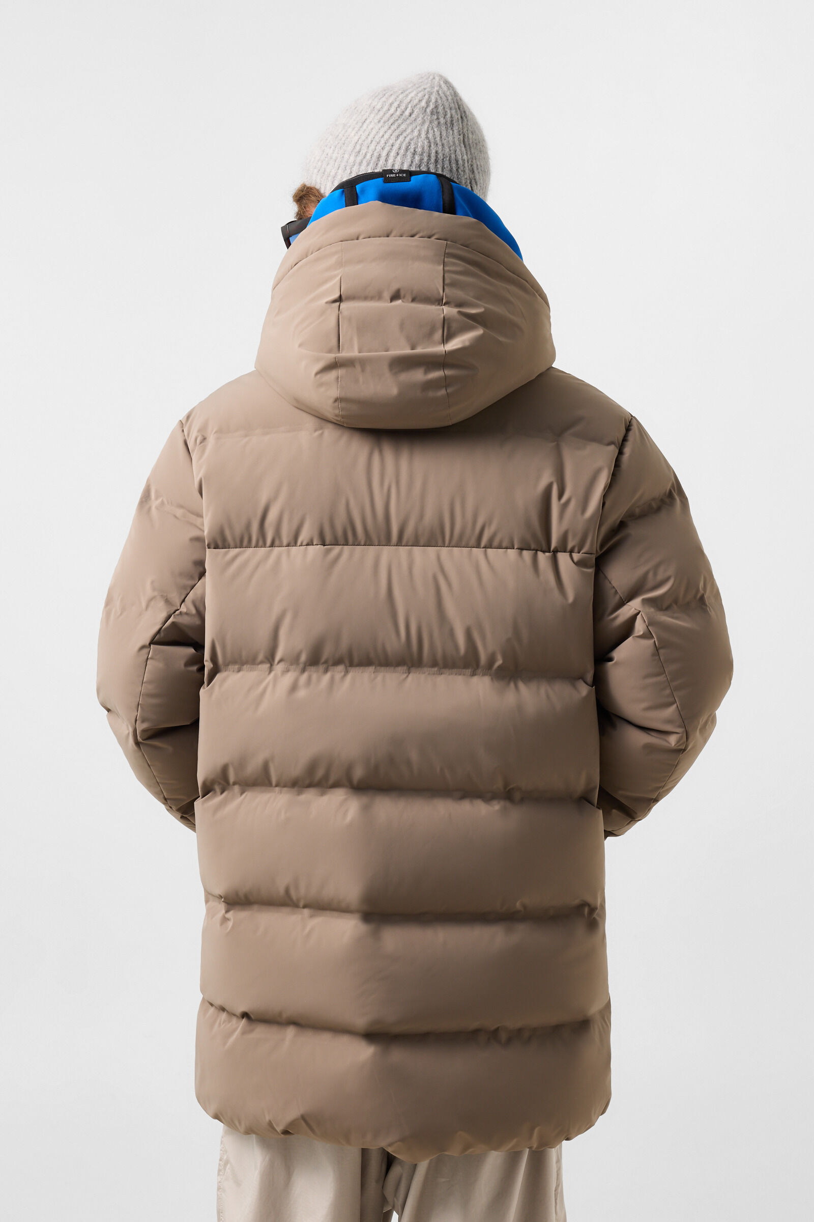 Ekin short down coat Taupe