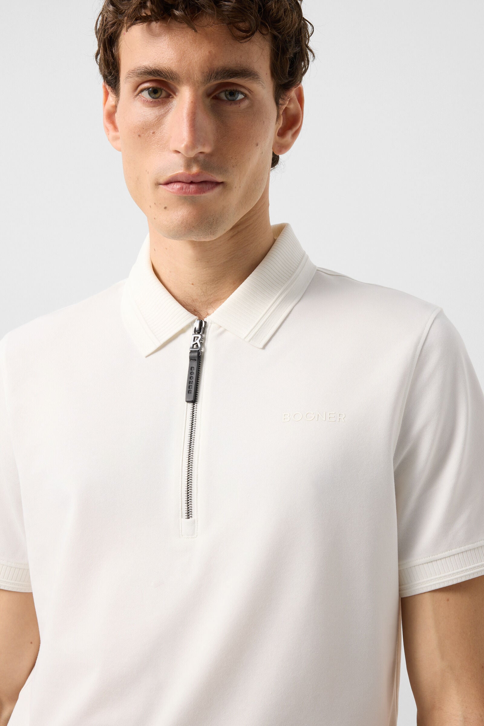 Timo piqu&eacute; polo shirt Off-White