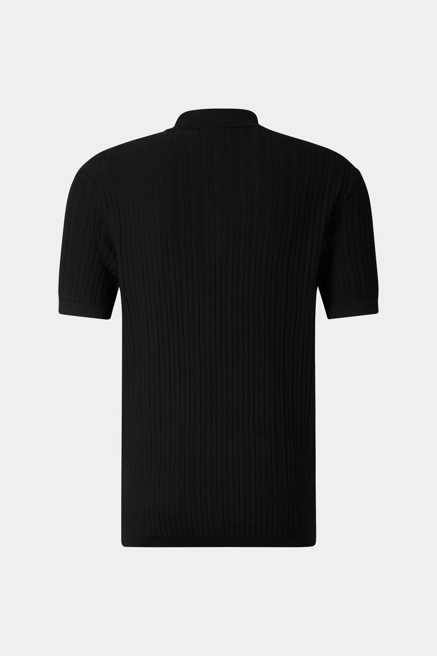 Tobias knitted polo shirt Black