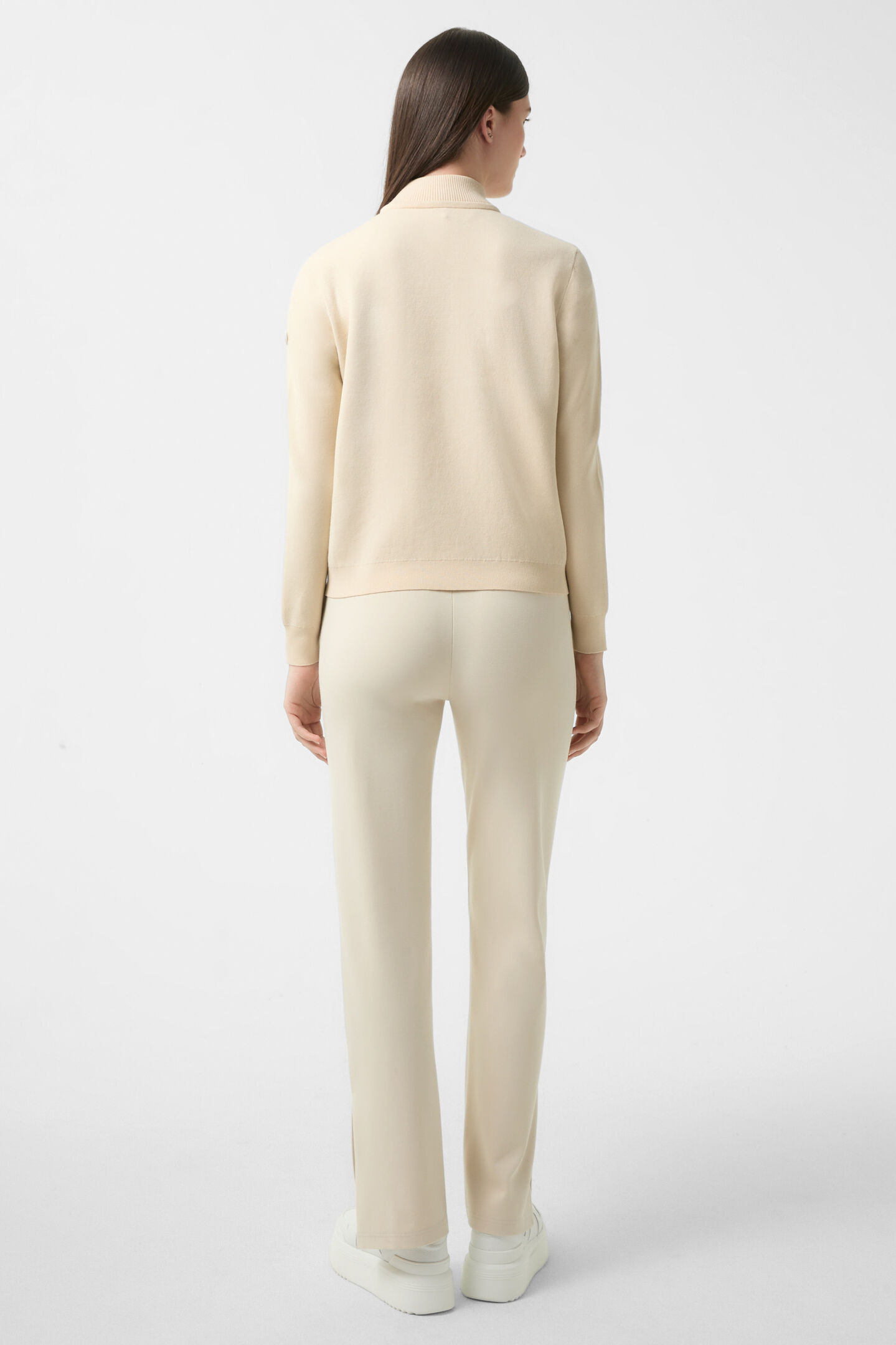 Hybrid-Strickjacke Becca Creme