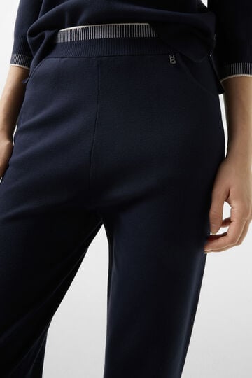 Pantalon en maille Benette Bleu marine Pantalon en maille Benette Bleu marine