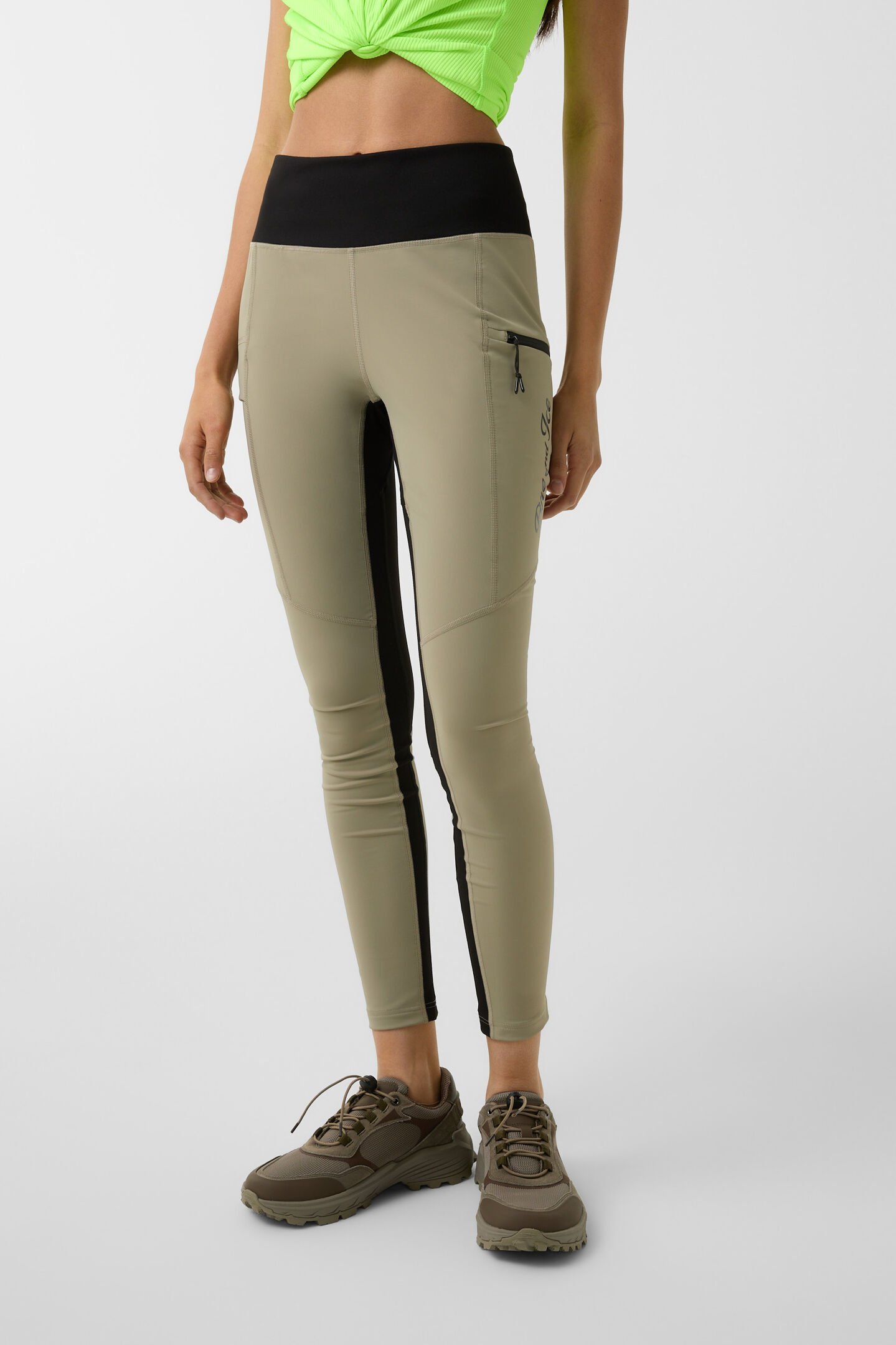 Candra functional trousers Khaki/black
