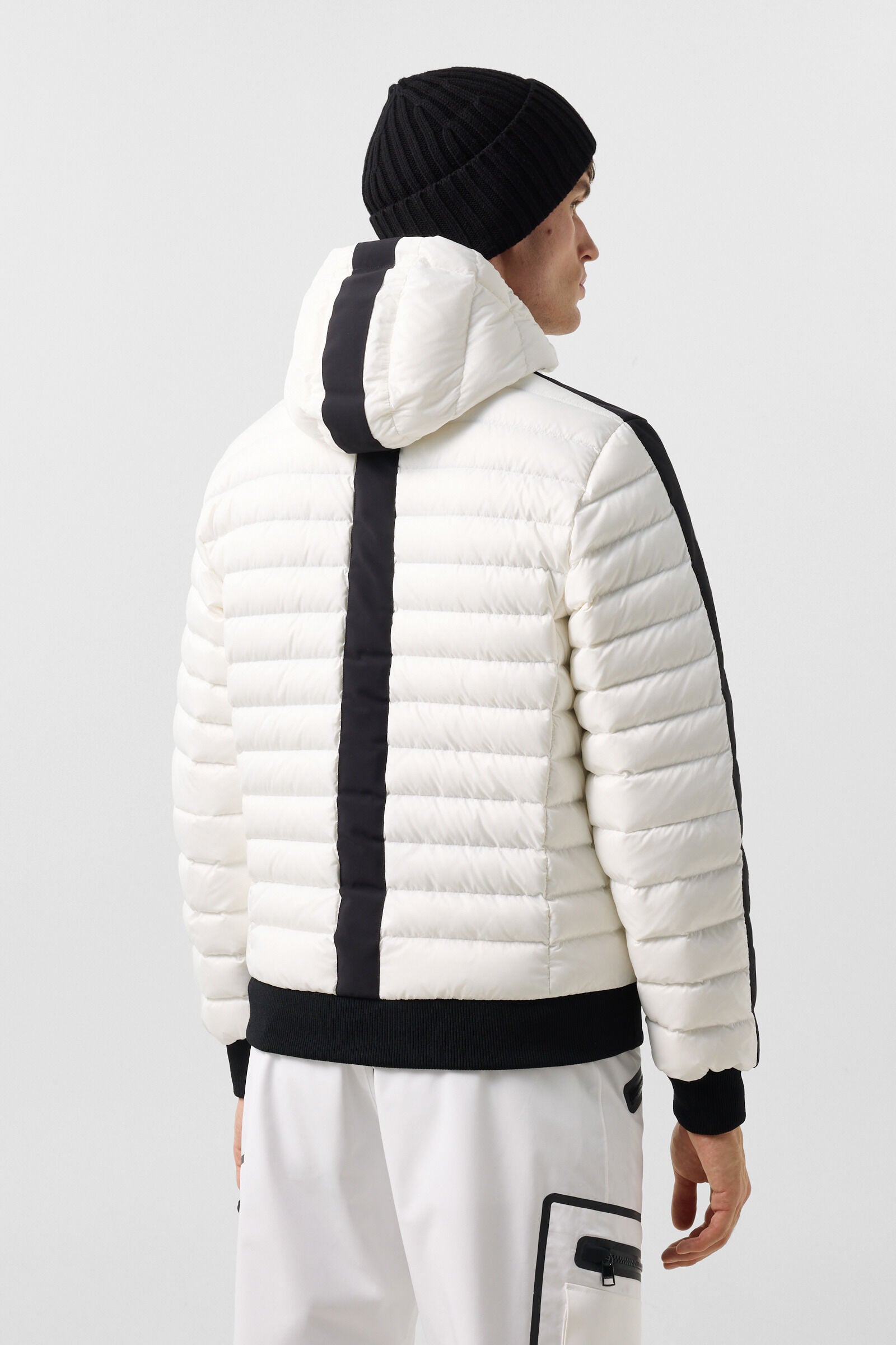 Midlayer-Jacke Bond Wei&szlig;/Schwarz