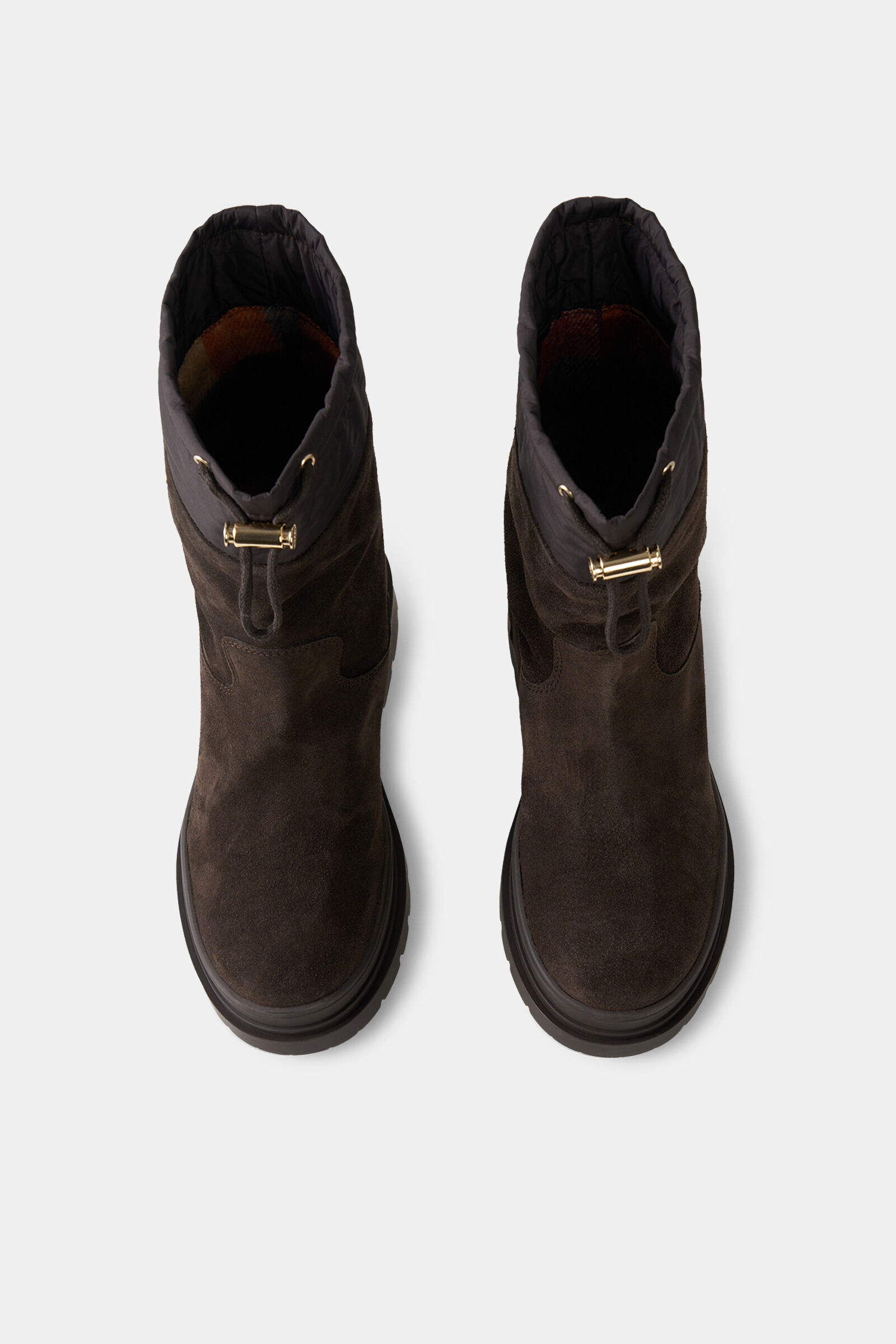 Slip-on boots St.Moritz with spikes Chocolate