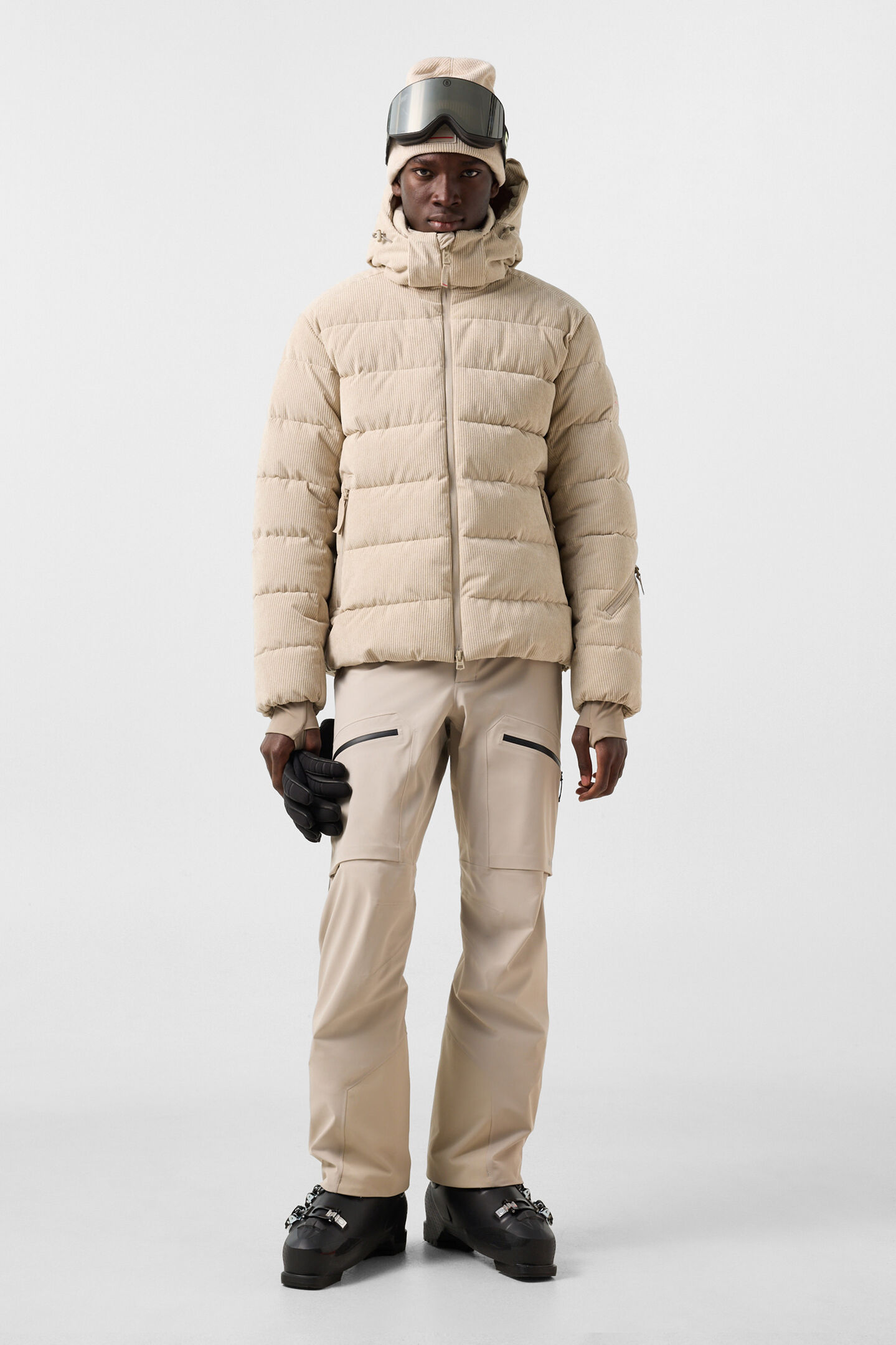 Luka corduroy ski jacket Beige