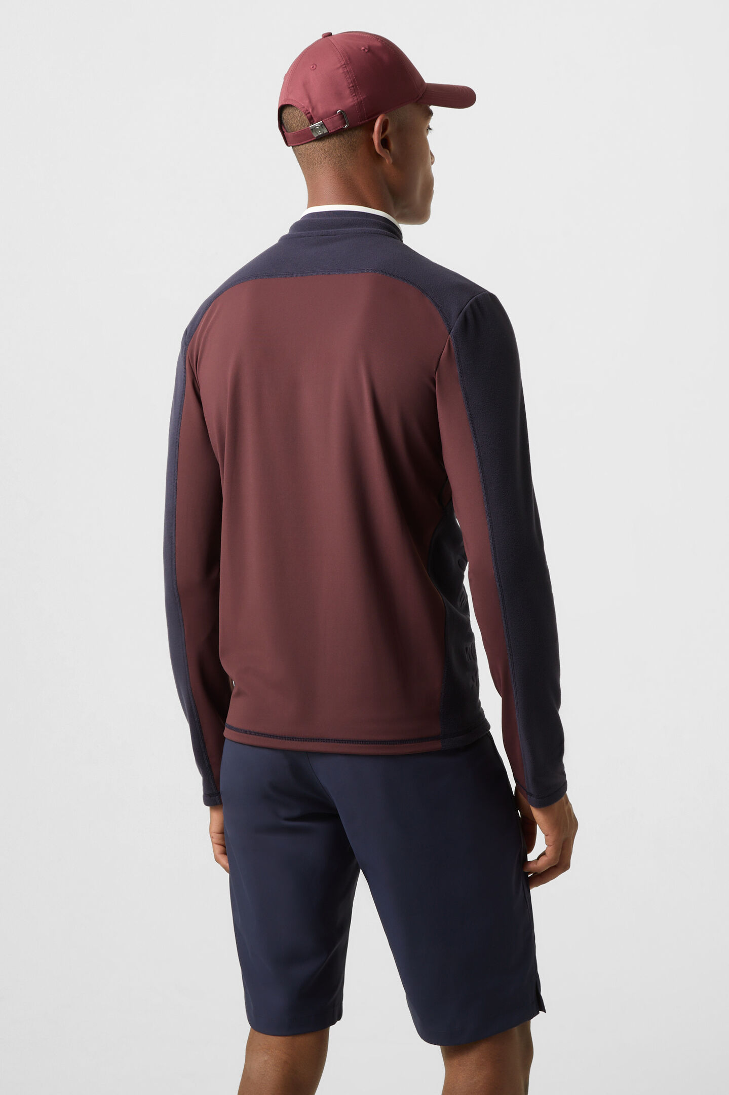 Fleece First Layer Giacomo Navy-Blau/Bordeaux