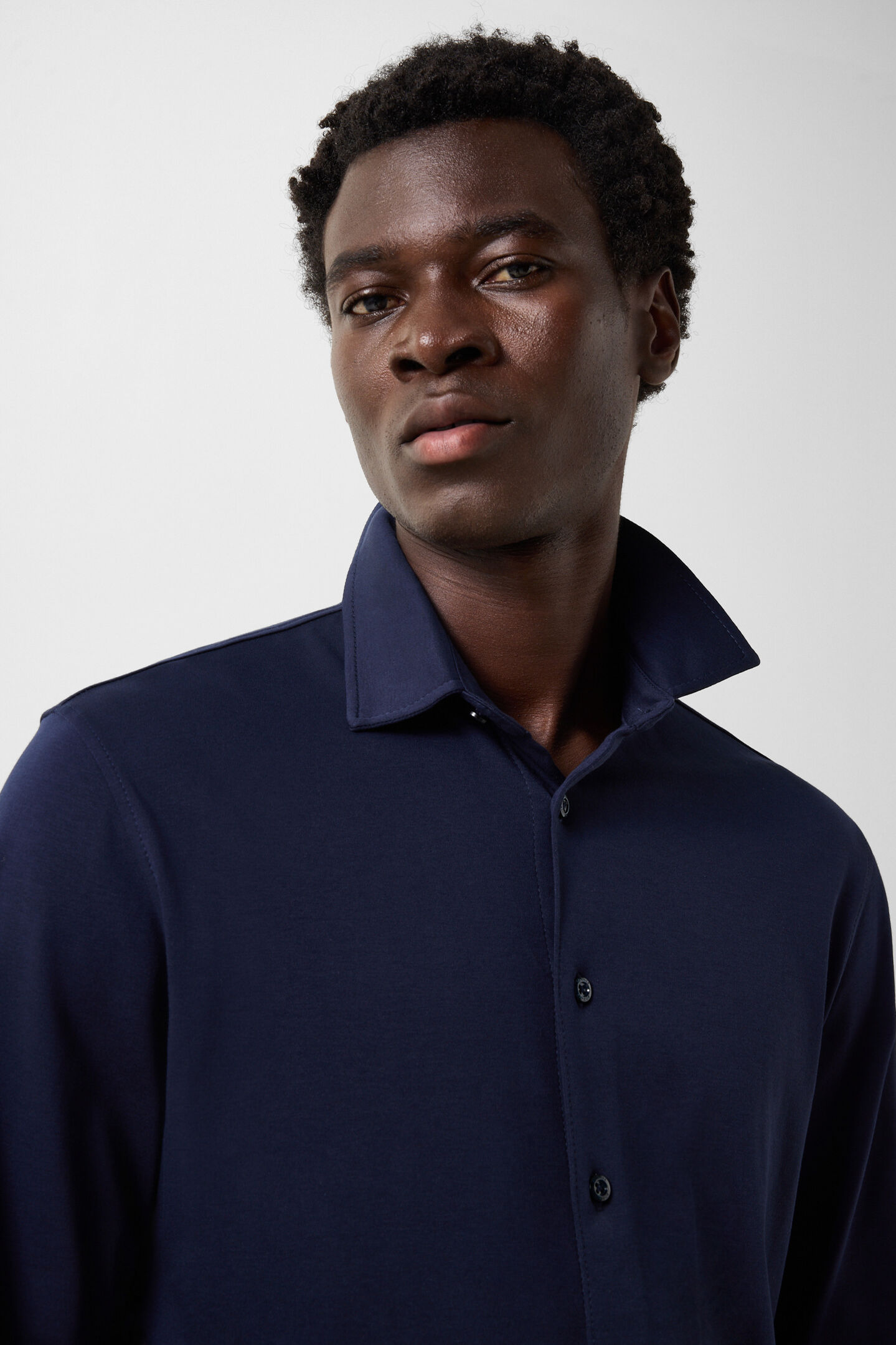 Franz cotton shirt Navy