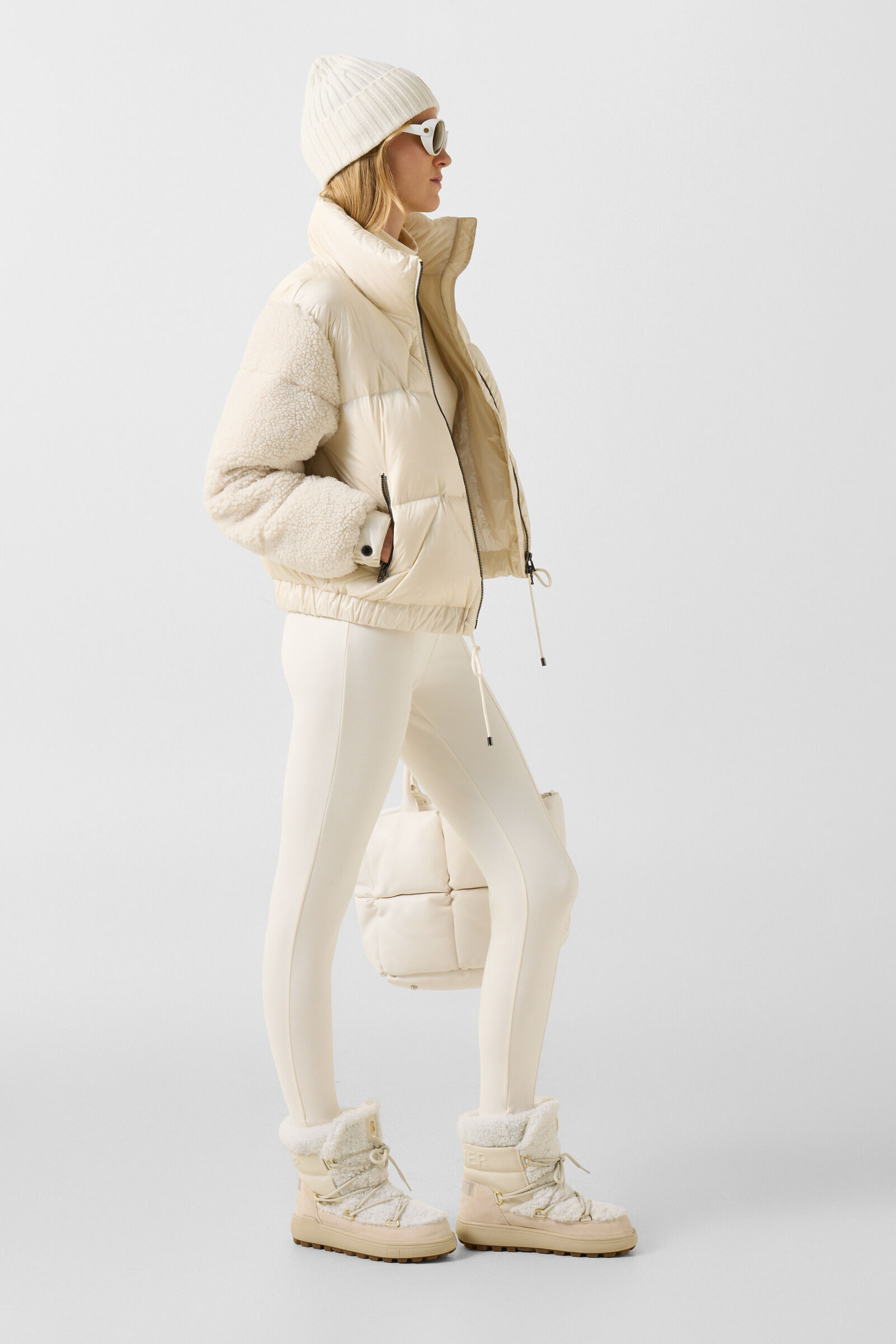 Daunen-Teddyjacke Queeny Off-White