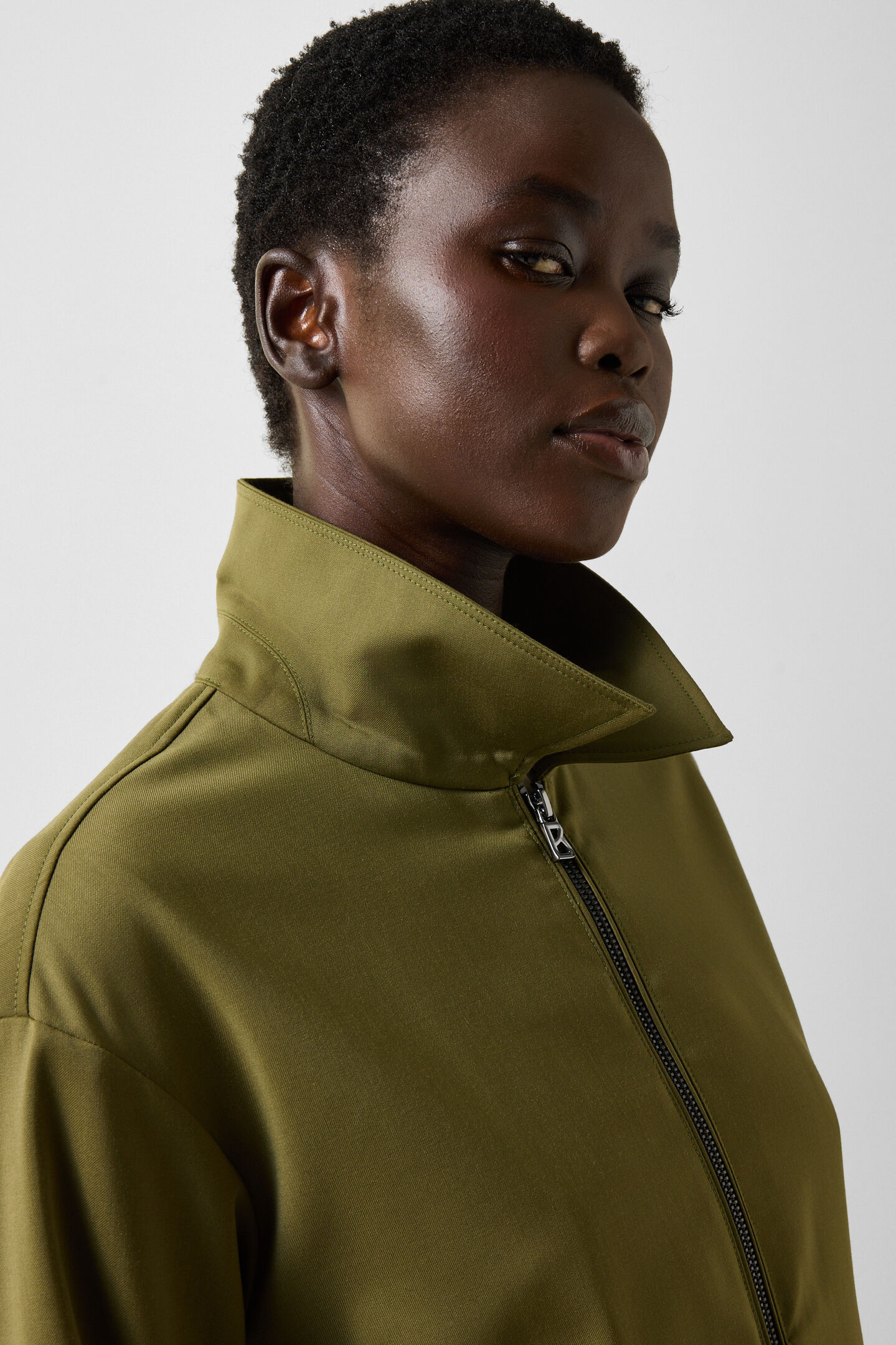 Elody virgin wool blouse Olive