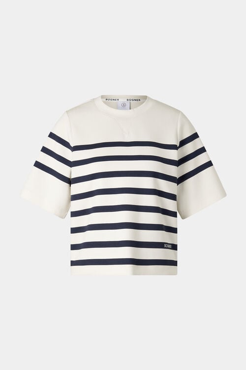 Shirt Stacey Off-White/Navy-Blau