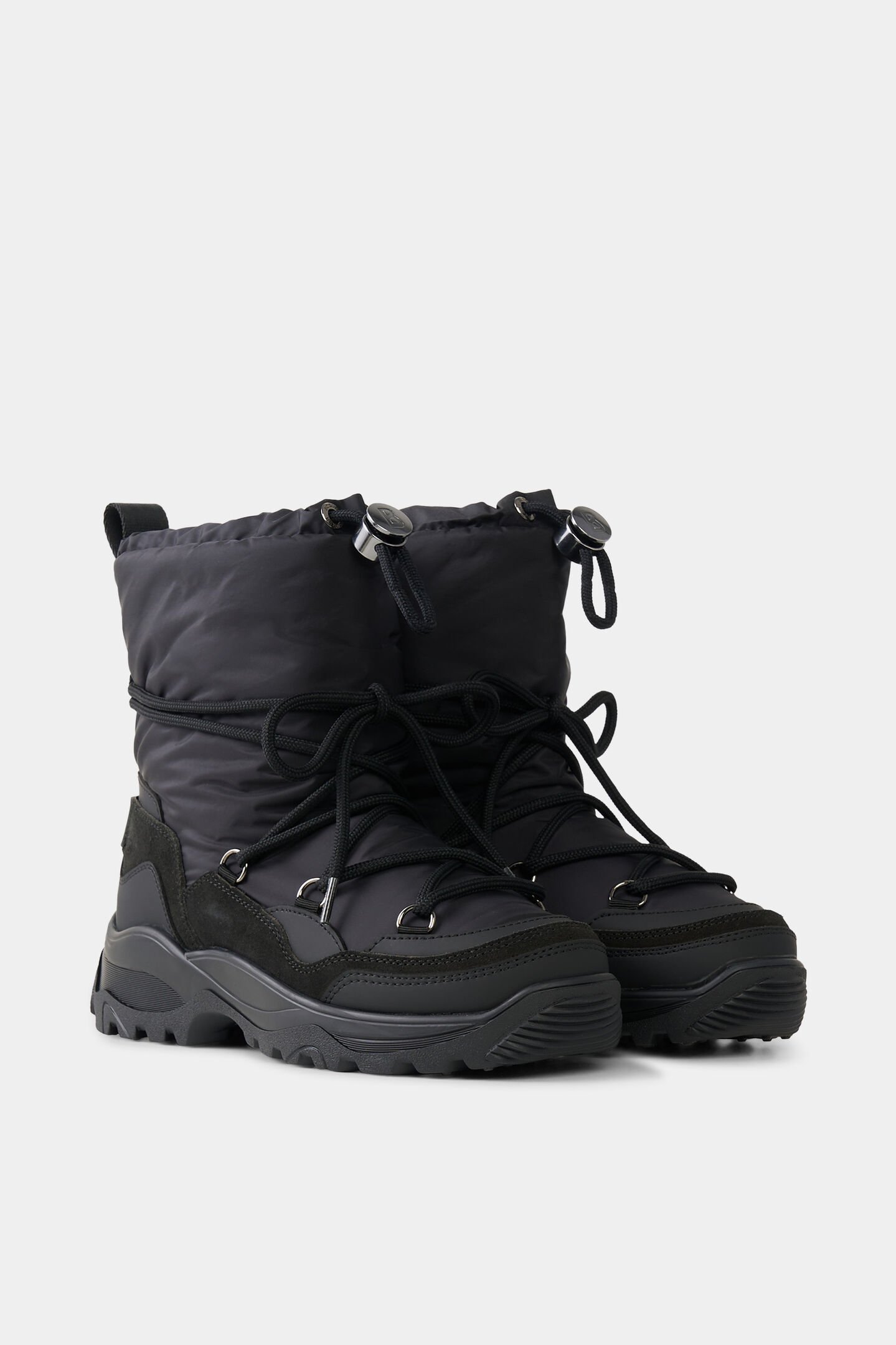 Snow boots Alta Badia with spikes Black