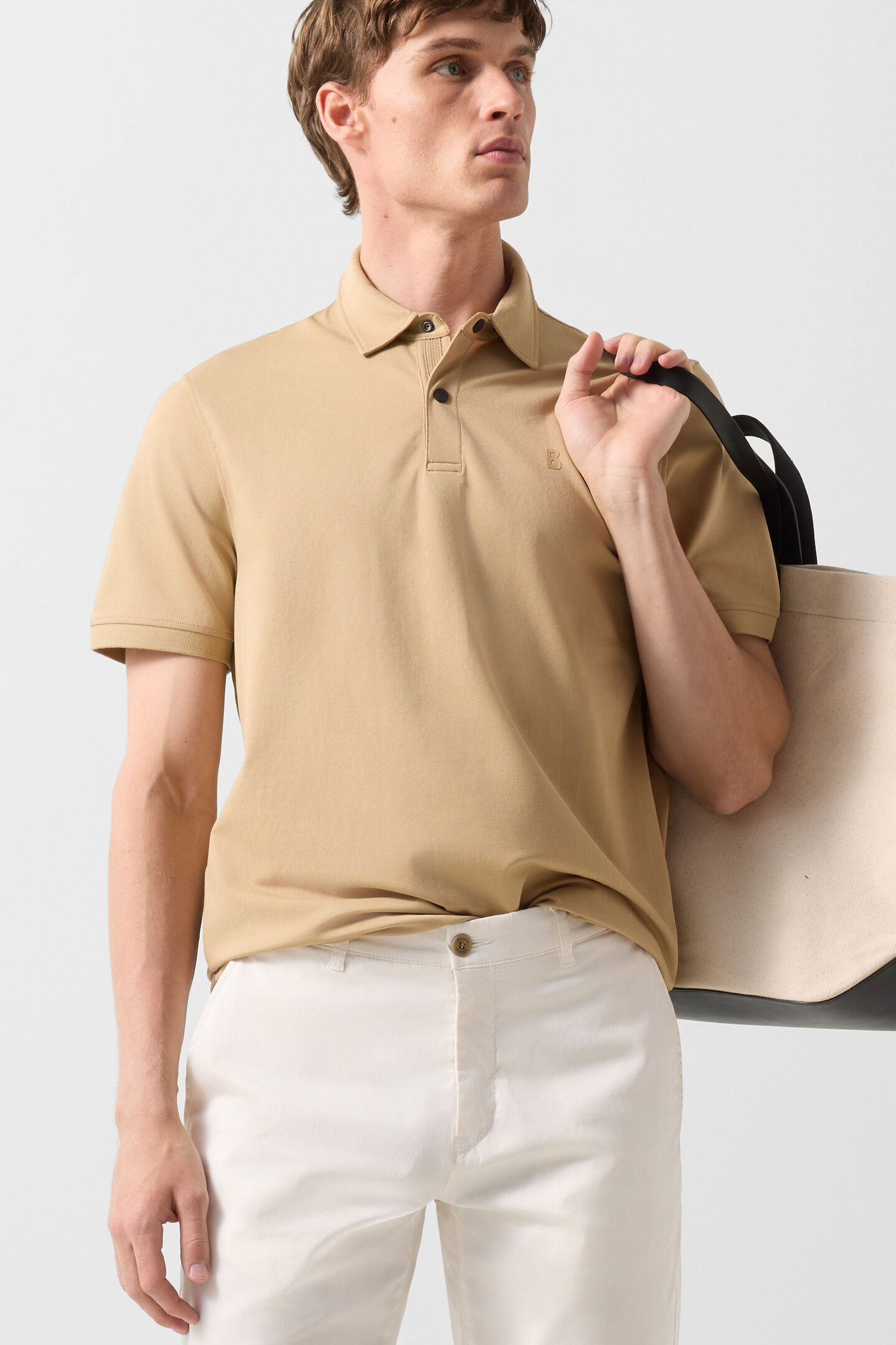 Timo polo shirt Camel 
