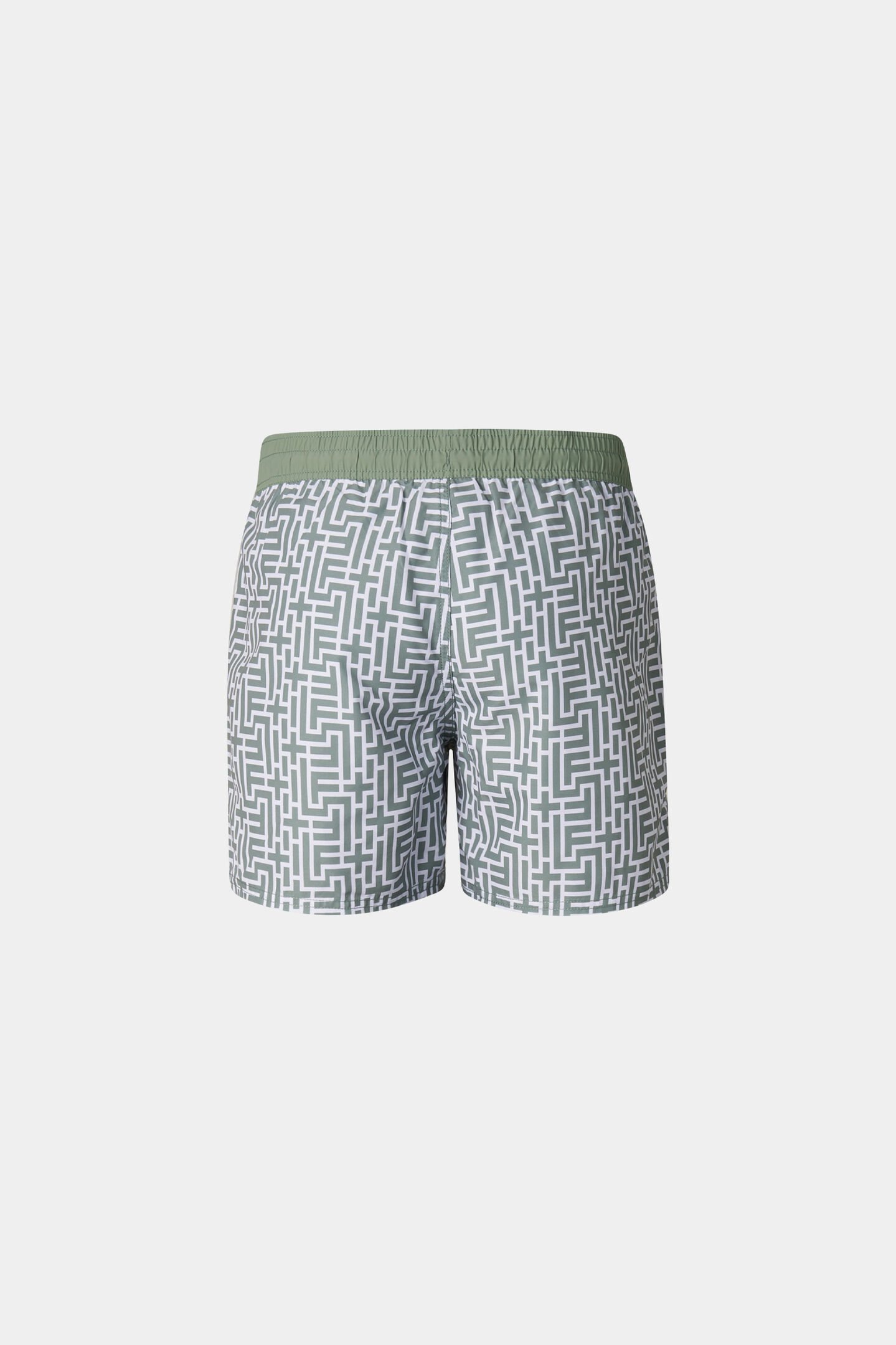 Nelson zwemshorts Eucalyptus/Achtergrondwit