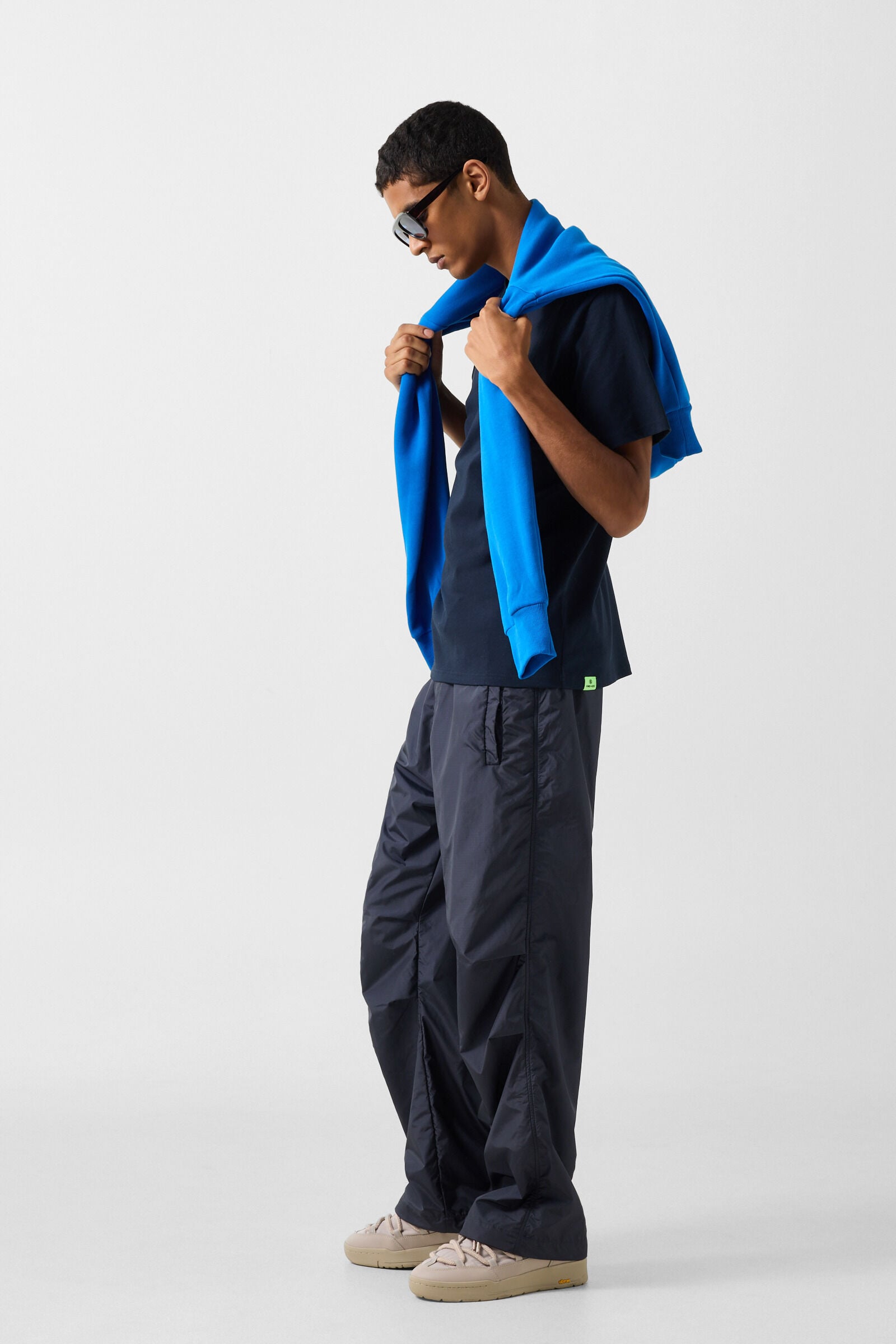 Mick cotton T-shirt Navy