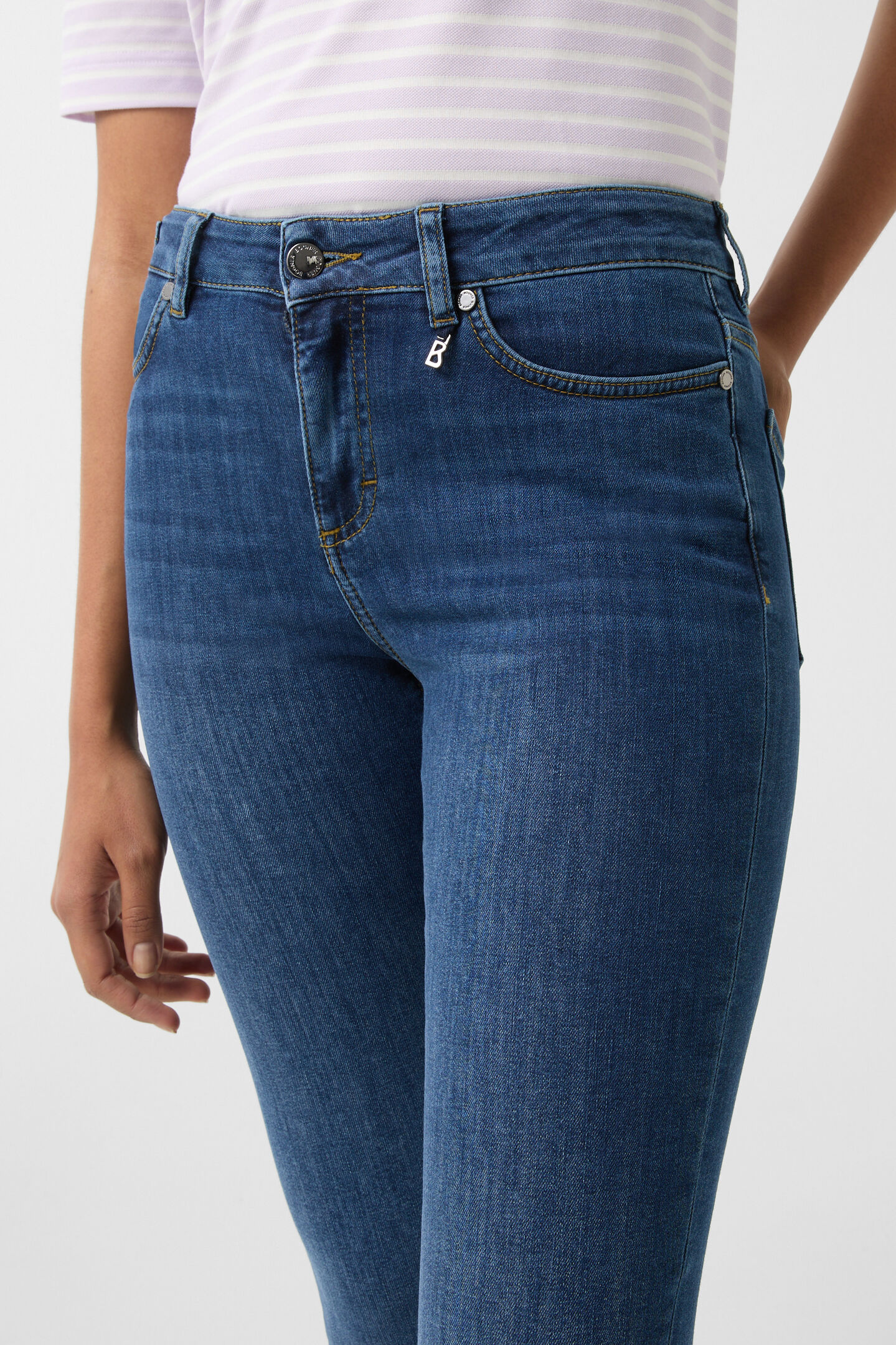 7/8-Slim Fit Jeans Julie Denim Blue
