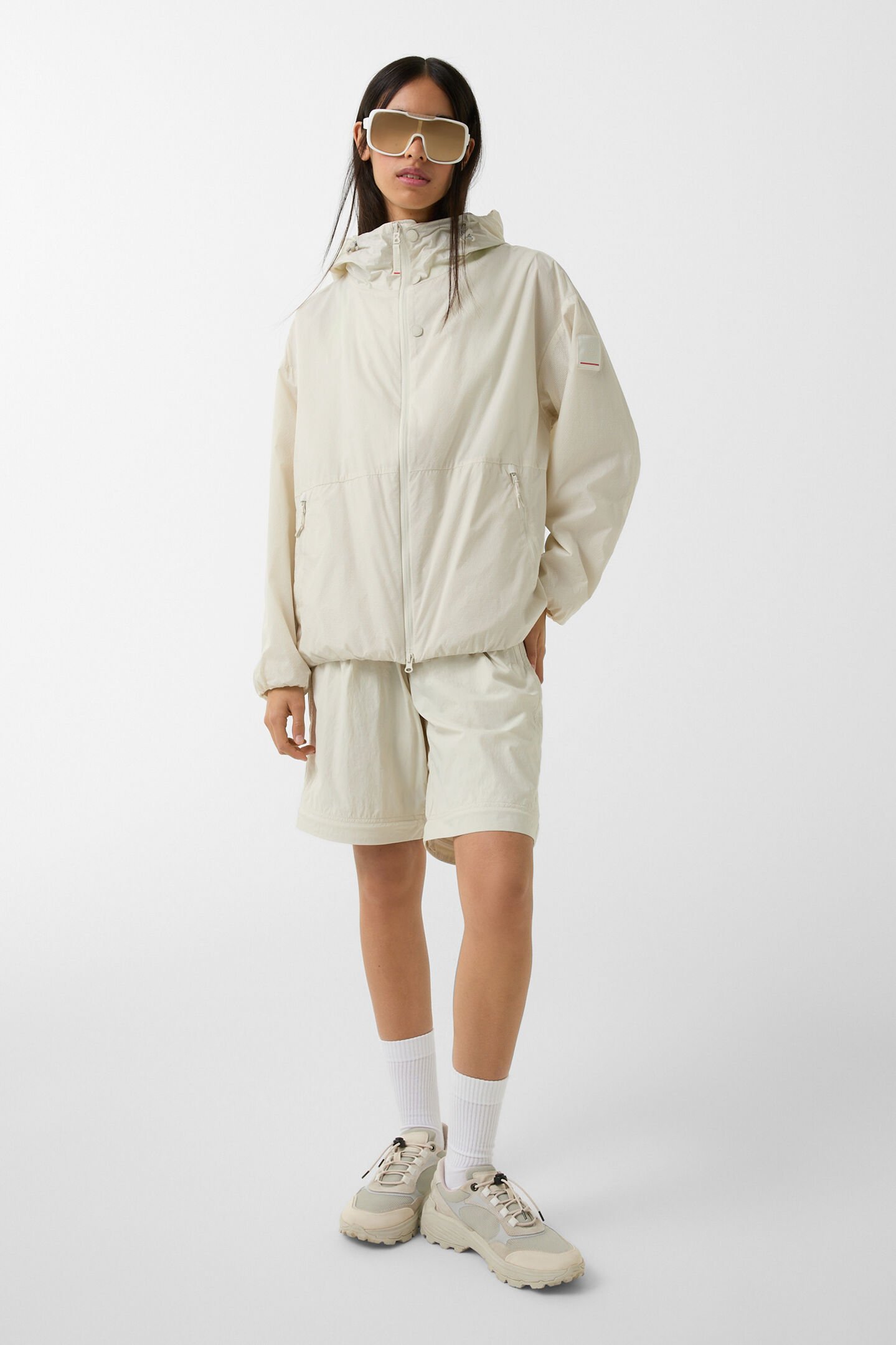 Lanie windbreaker jacket Sand